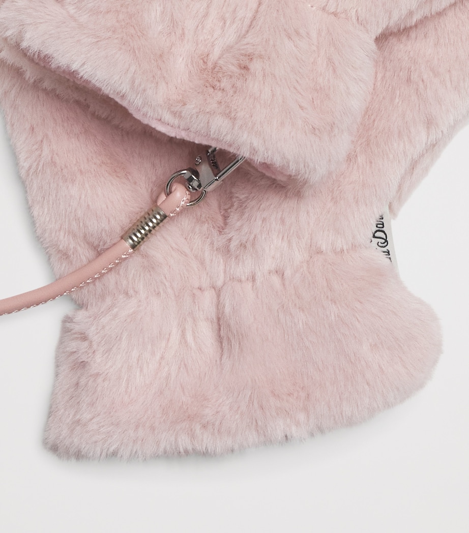 Faux-Fur Muffy Mittens 00101I21PINK Image 2