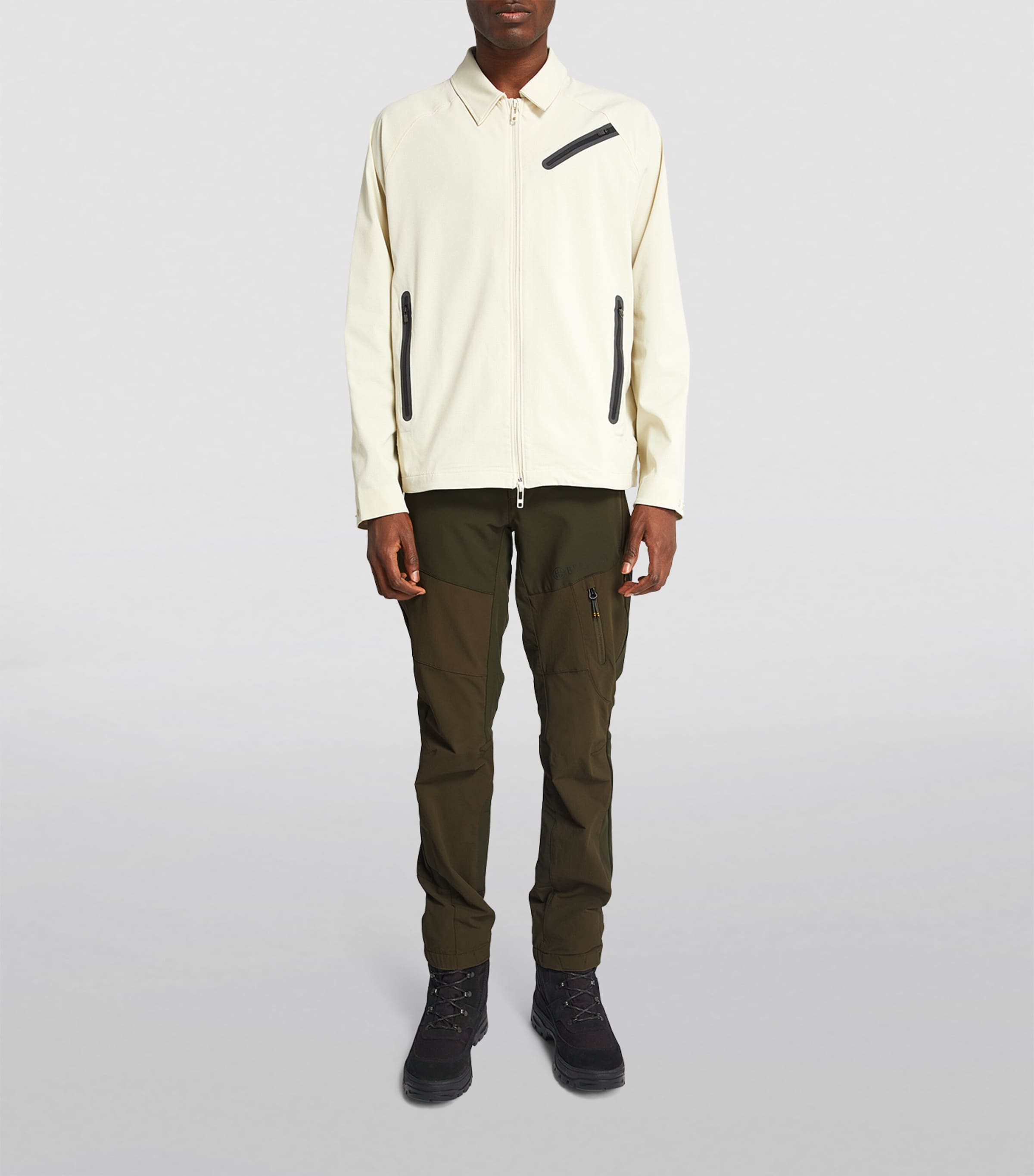 Stretch-Cotton Trousers 07AA - GREEN MOSS Image 2