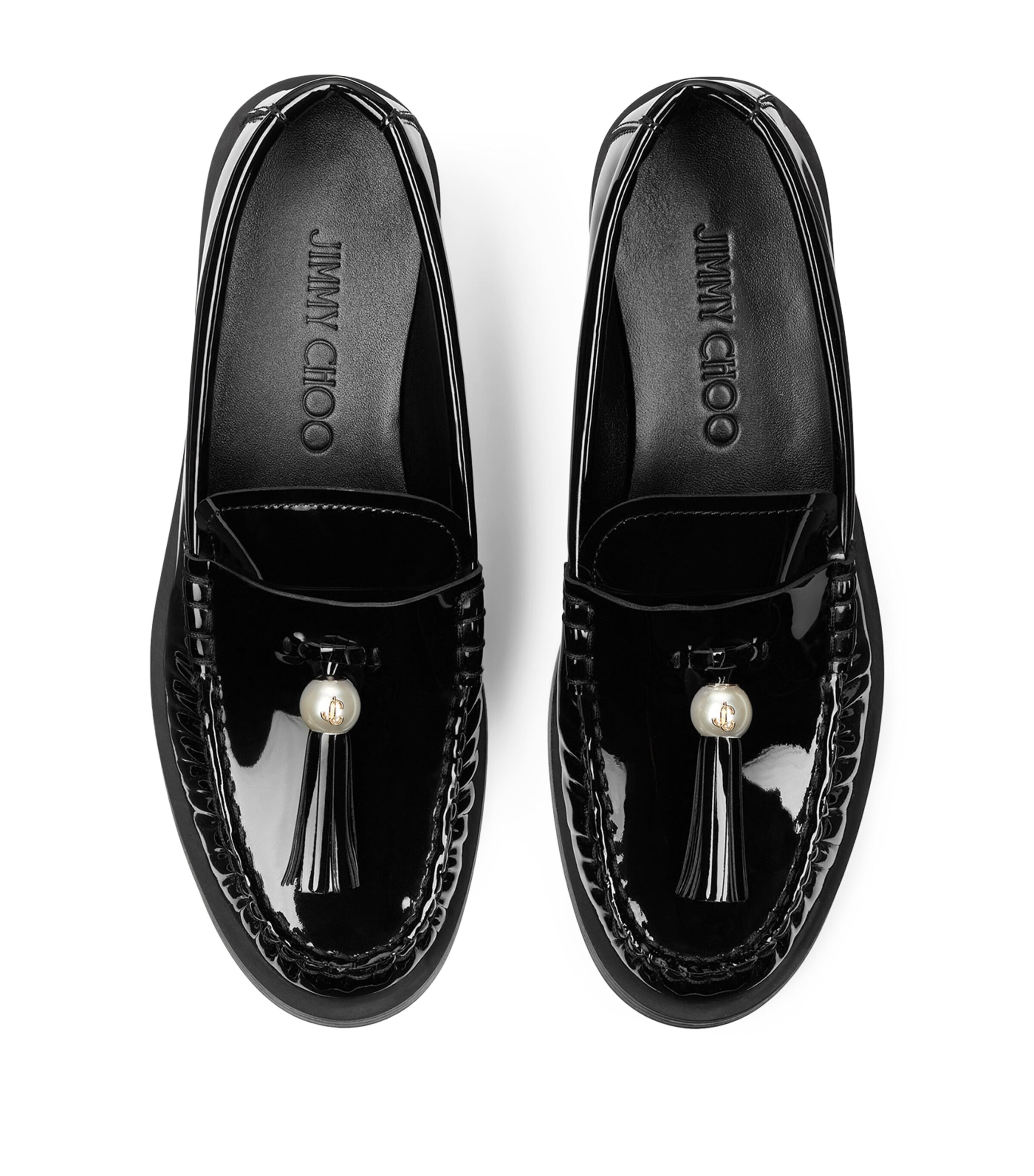 Patent Leather Addie Loafers BLACK Image 3