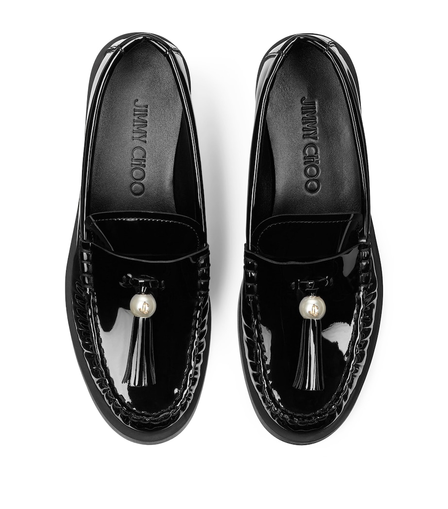 Patent Leather Addie Loafers BLACK Image 3