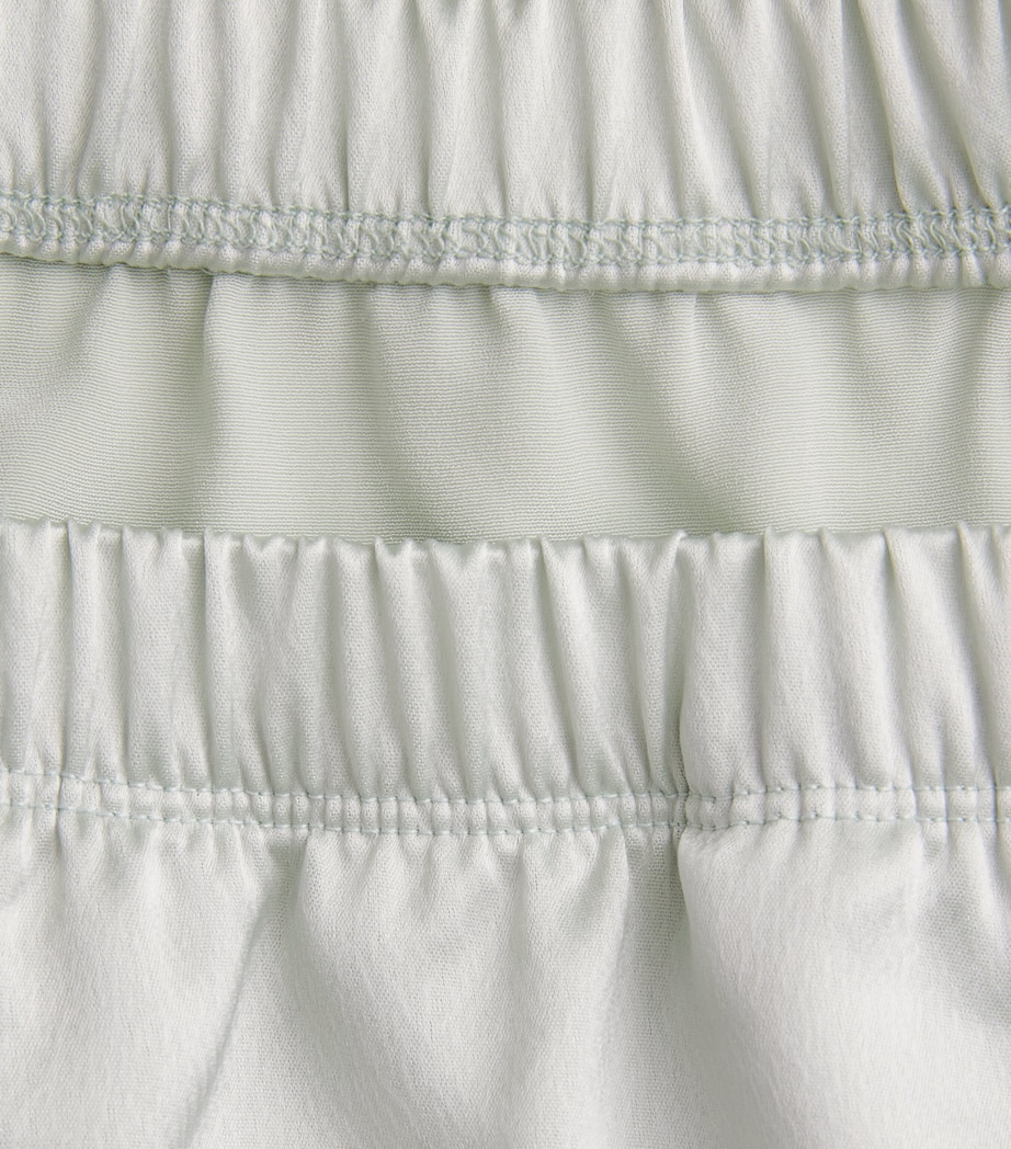 LESET Womens Satin Barb Shorts Watercress Image 6