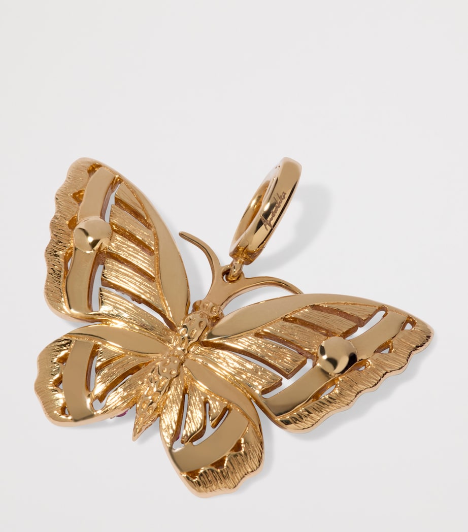 Yellow Gold, Diamond and Gemstone Mythology Butterfly Charm YELLOW GOLD Image 3