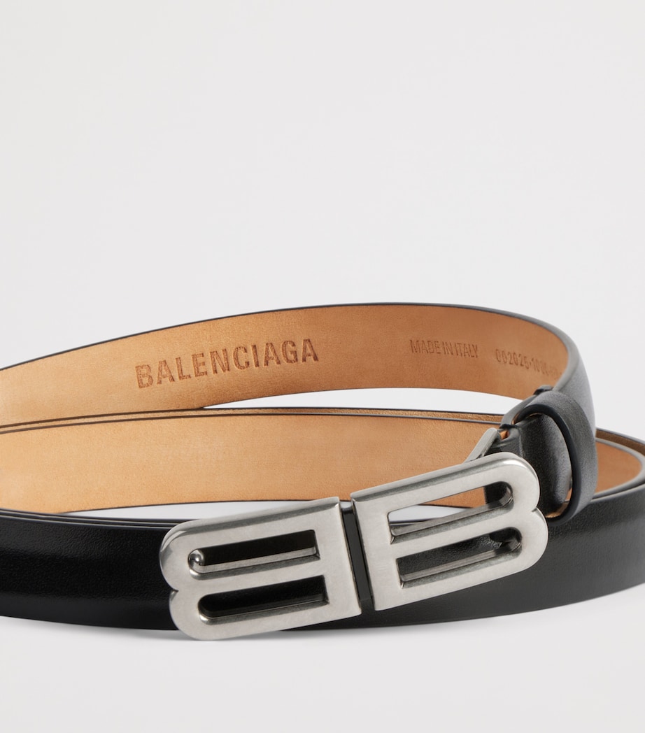 Balenciaga Leather BB Belt Image 3