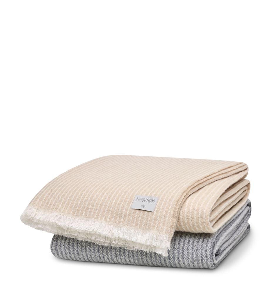 Wool-Cashmere Elias Throw (130cm x 200cm) GREY Image 2
