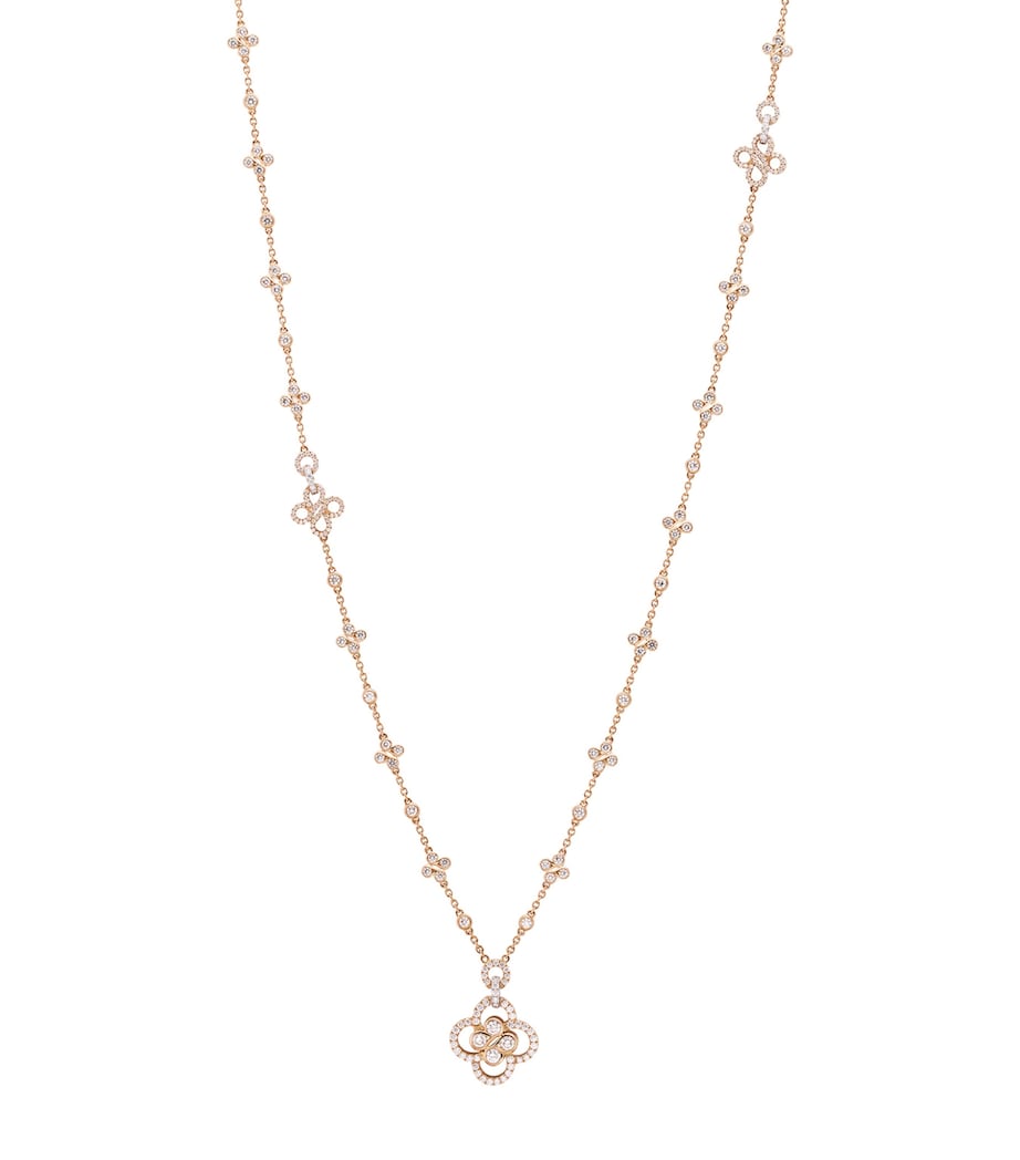 Rose Gold and Diamond Be Boodles Long Necklace ROSE GOLD Image 1
