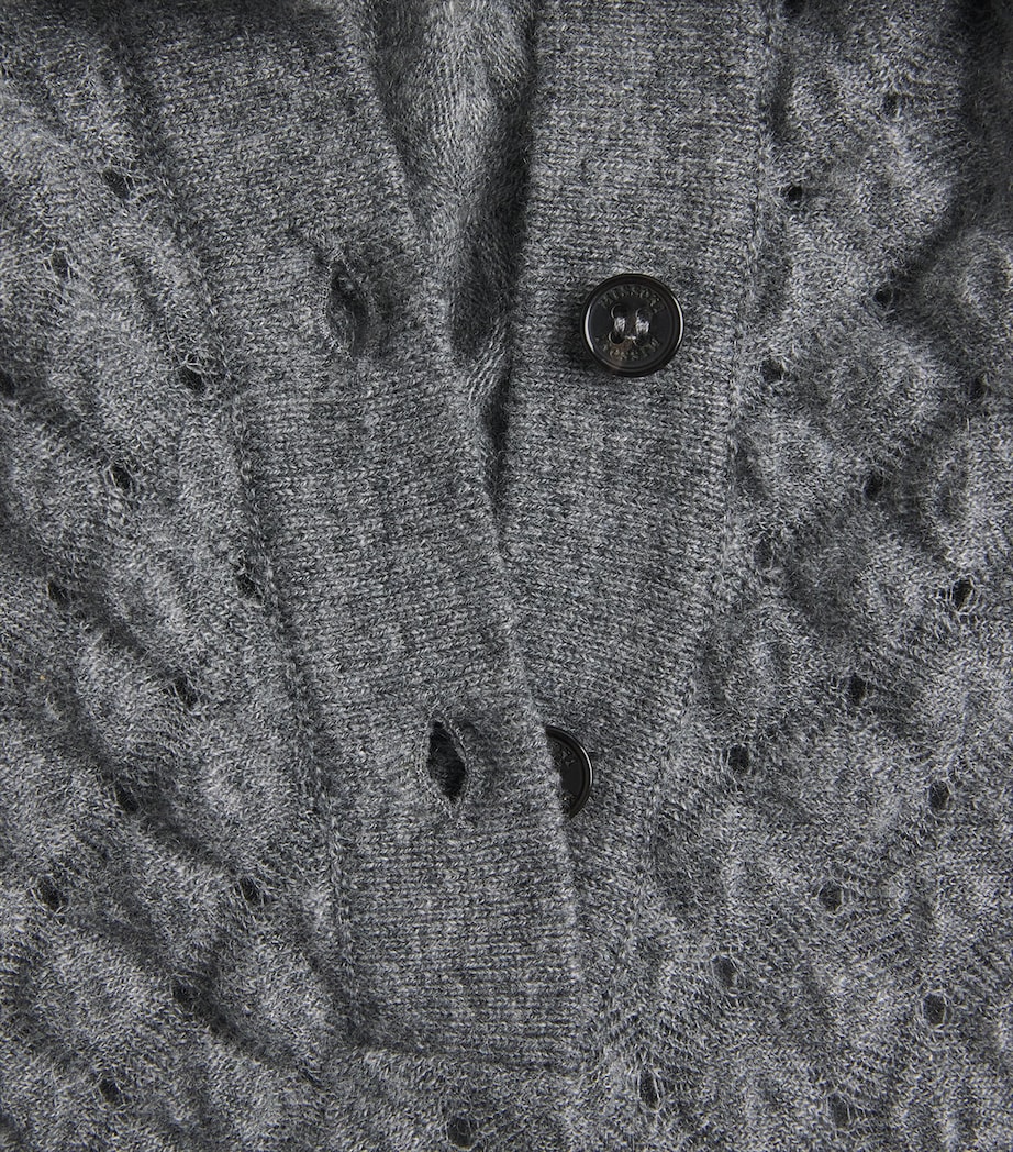 Missoni Womens Cashmere Polo Sweater Medium Grey Image 6