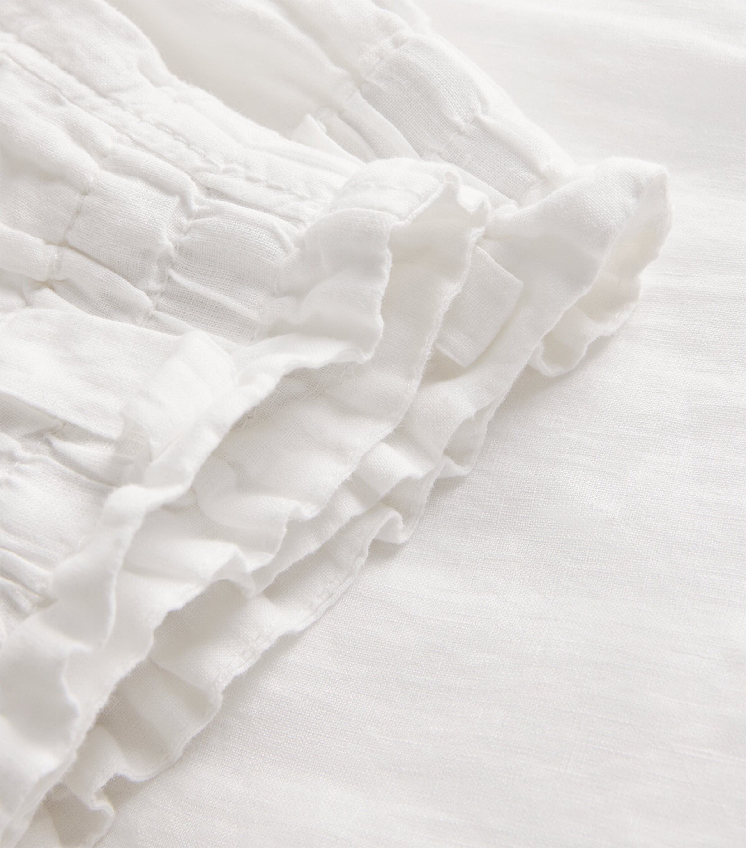 Linen Wide-Leg Trousers OPTICAL WHITE Image 5