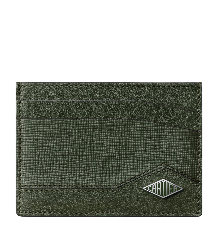 Cartier Leather Losange Card Holder Green Image 1