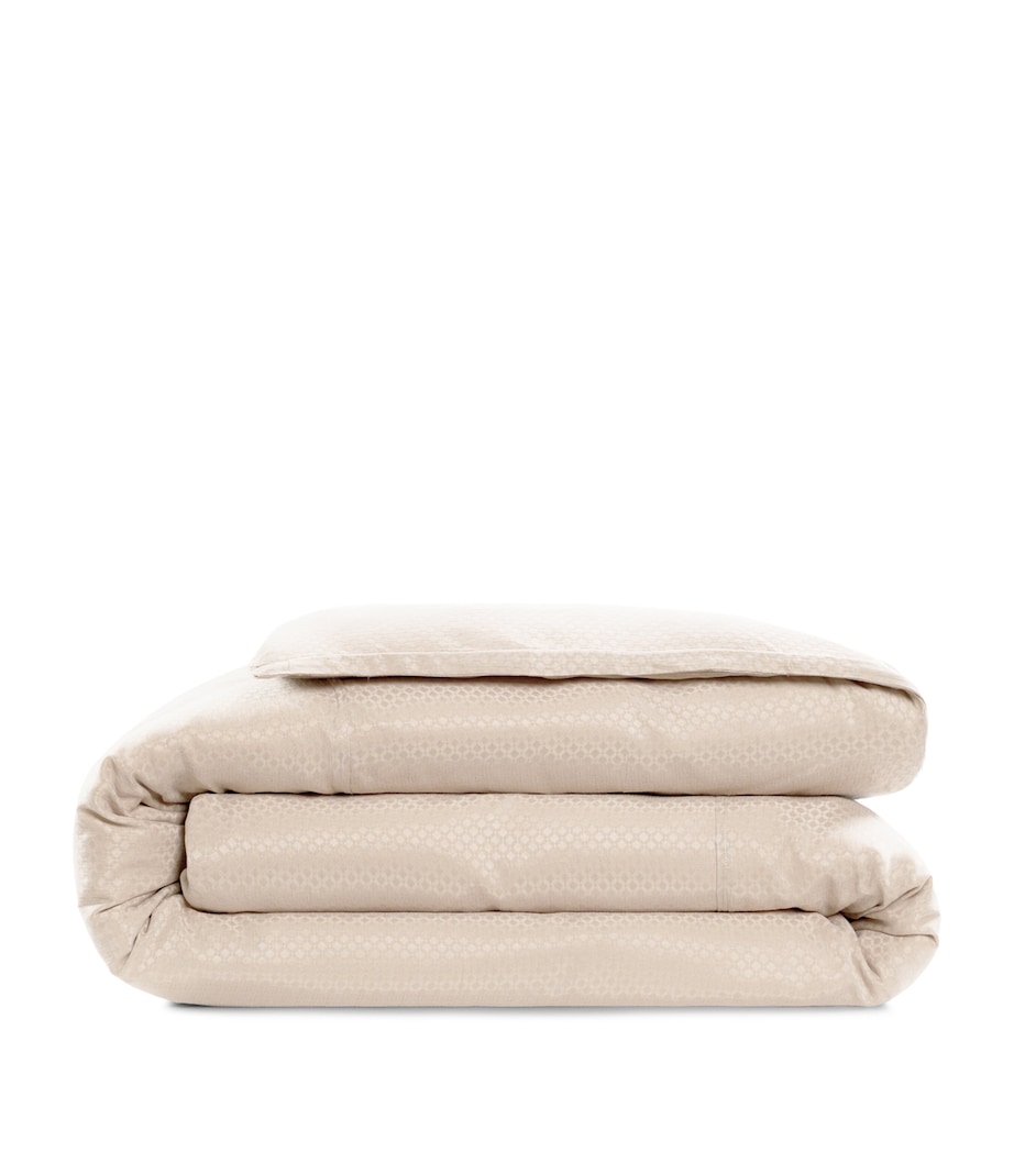 Hamam Jacquard Astra King Duvet Cover (240cm x 220cm) Bone Image 1