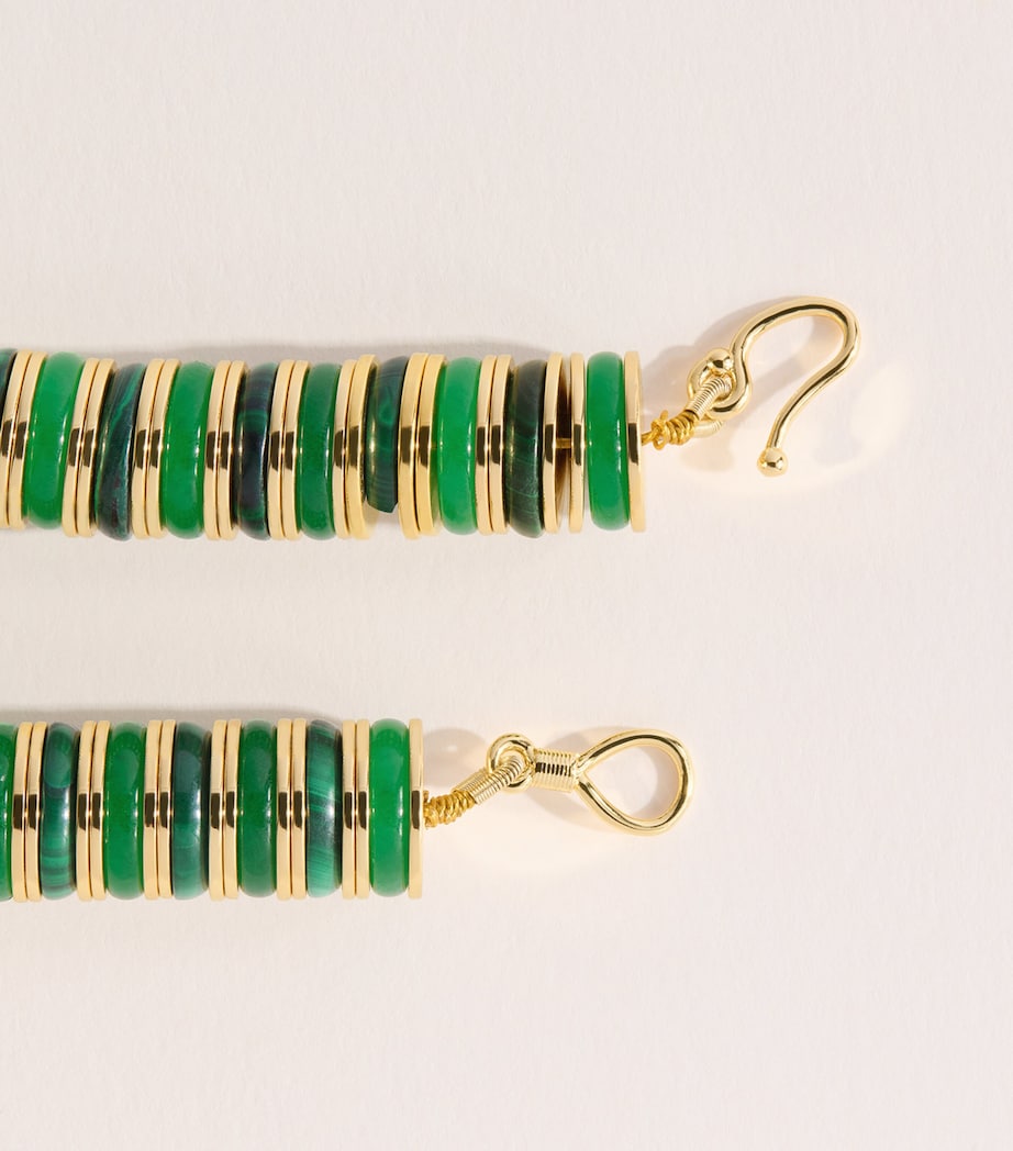 Eddie Borgo Gold-Plated Jade and Malachite Lenox Necklace Malachite/new Jade Image 3