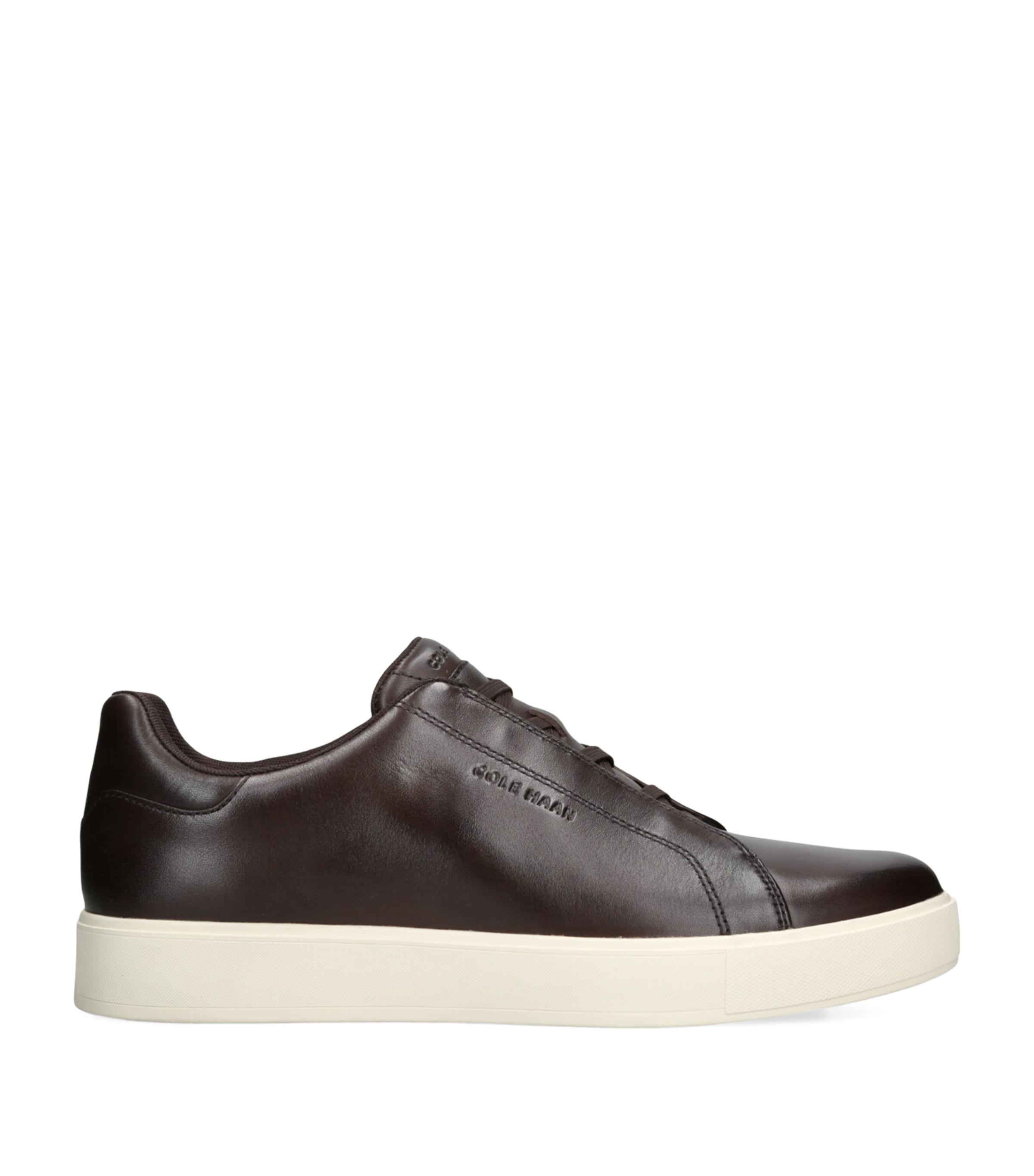 Leather GrandPrø Luxe Sneakers DARK BROWN Image 1