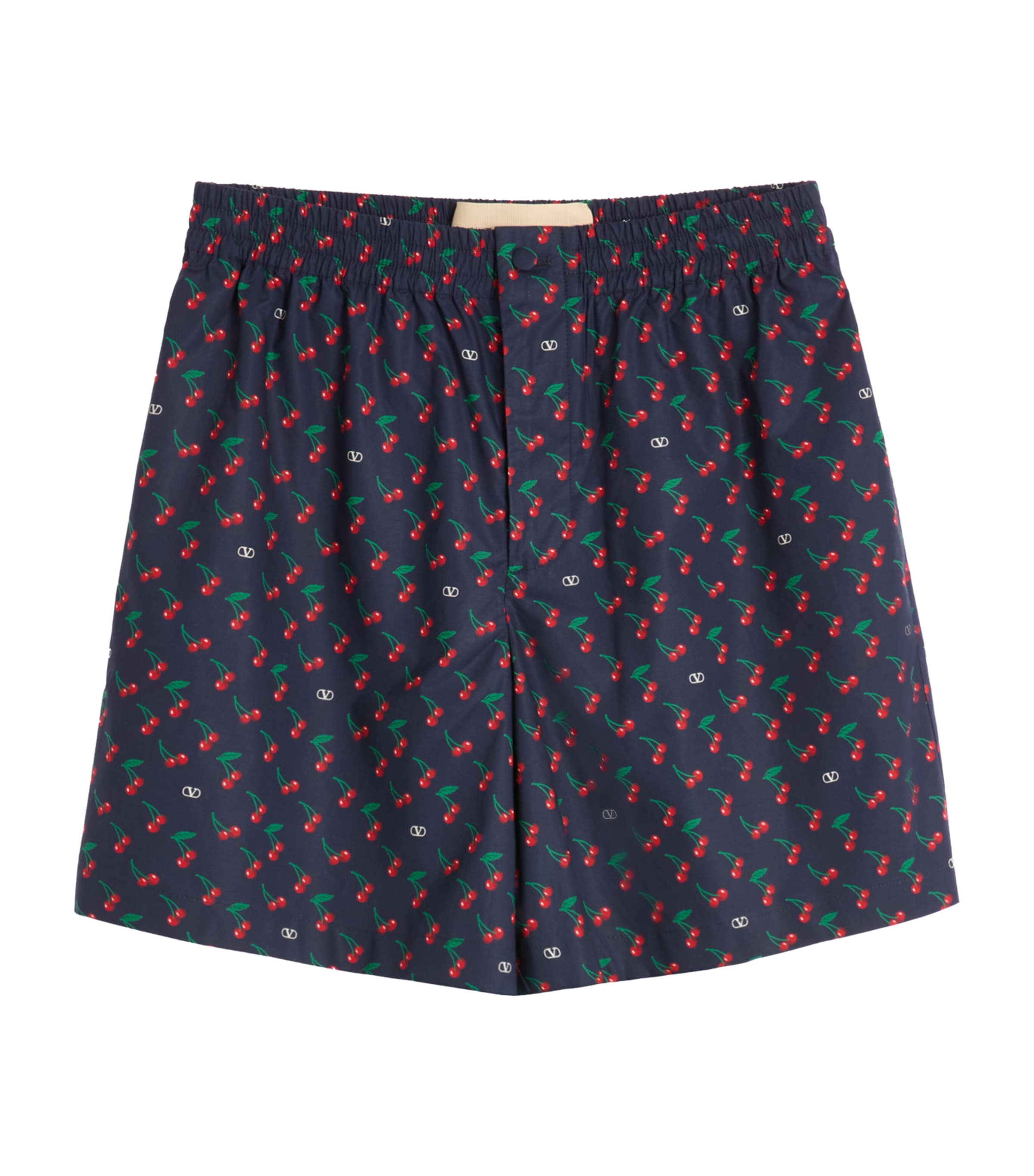 Valentino Cotton Cherryfic Print Shorts | Holiday Shop | Mens | Shorts | Men Clothing | Chino Shorts | Designers | Valentino Garavani | Knitwear | Cardigans
