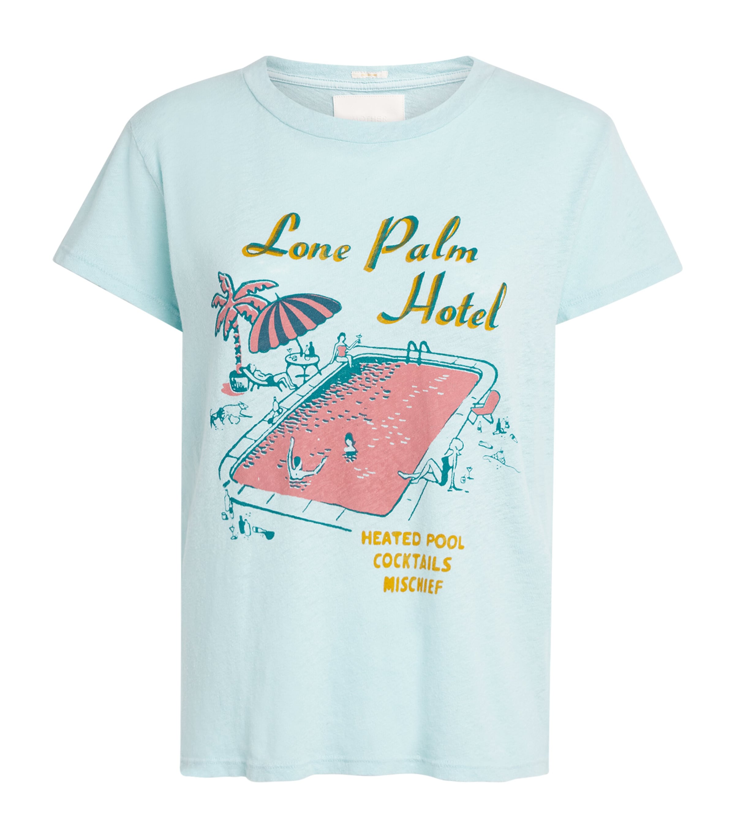 MOTHER Womens The Lil Sinful T-Shirt Lone Palm Image 1