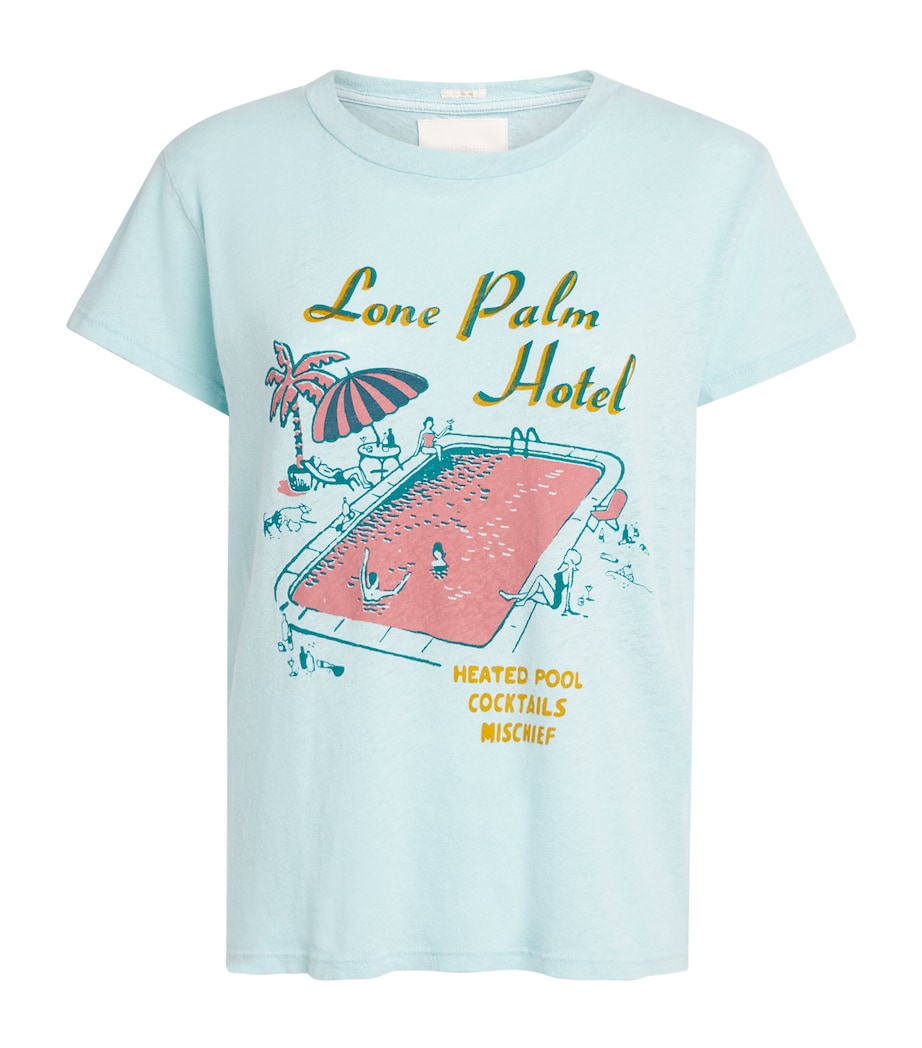 MOTHER Womens The Lil Sinful T-Shirt Lone Palm Image 1