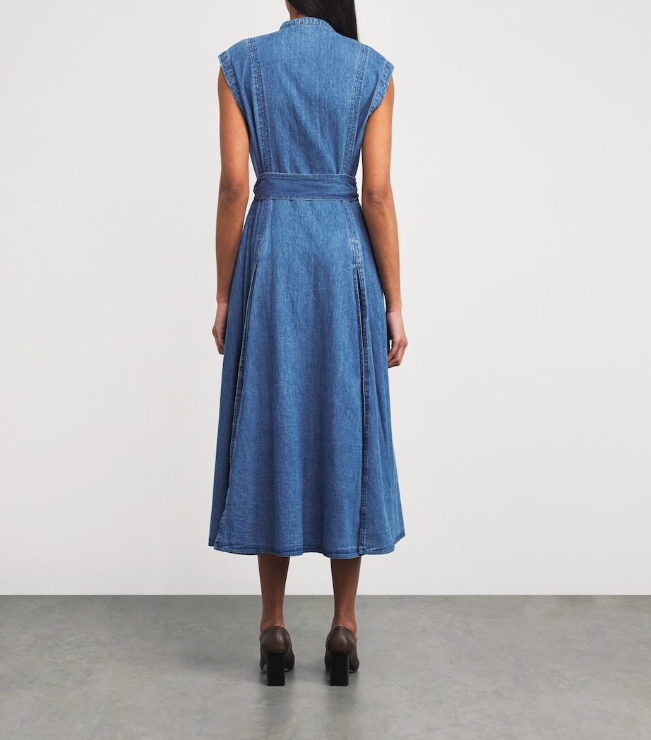 Denim Midi dress NAVY Image 3