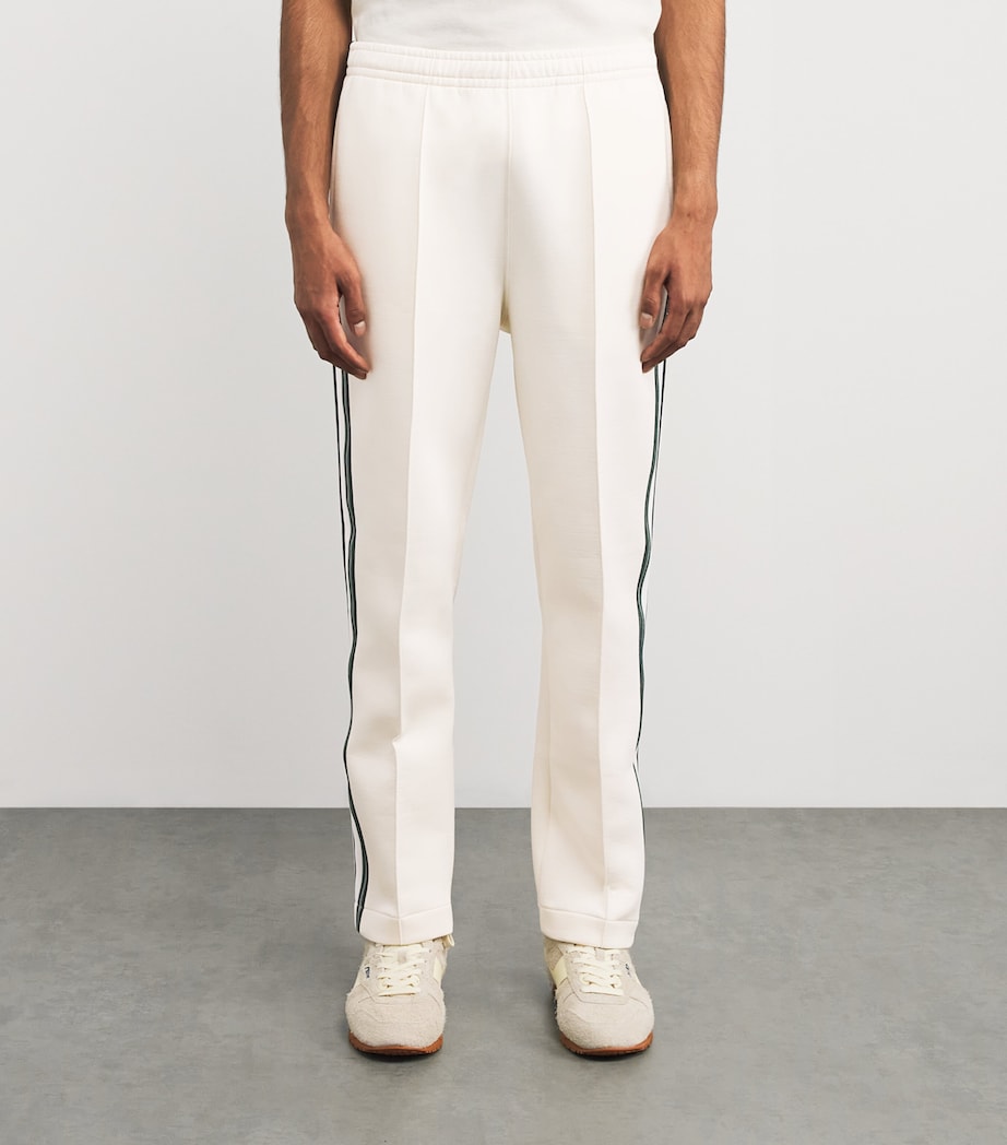 Cotton-Blend Stripe Sweatpants CREAM Image 3