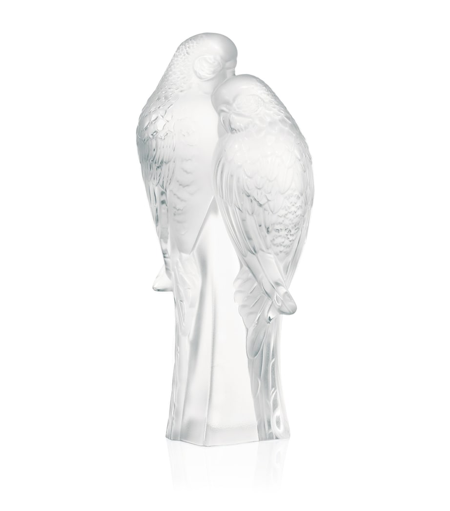 Crystal Parakeets Sculpture INCOLORE Image 1