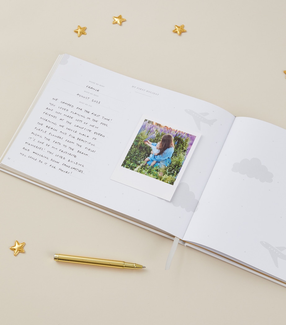 My Baby Memory Book WHITE, GOLD Image 6