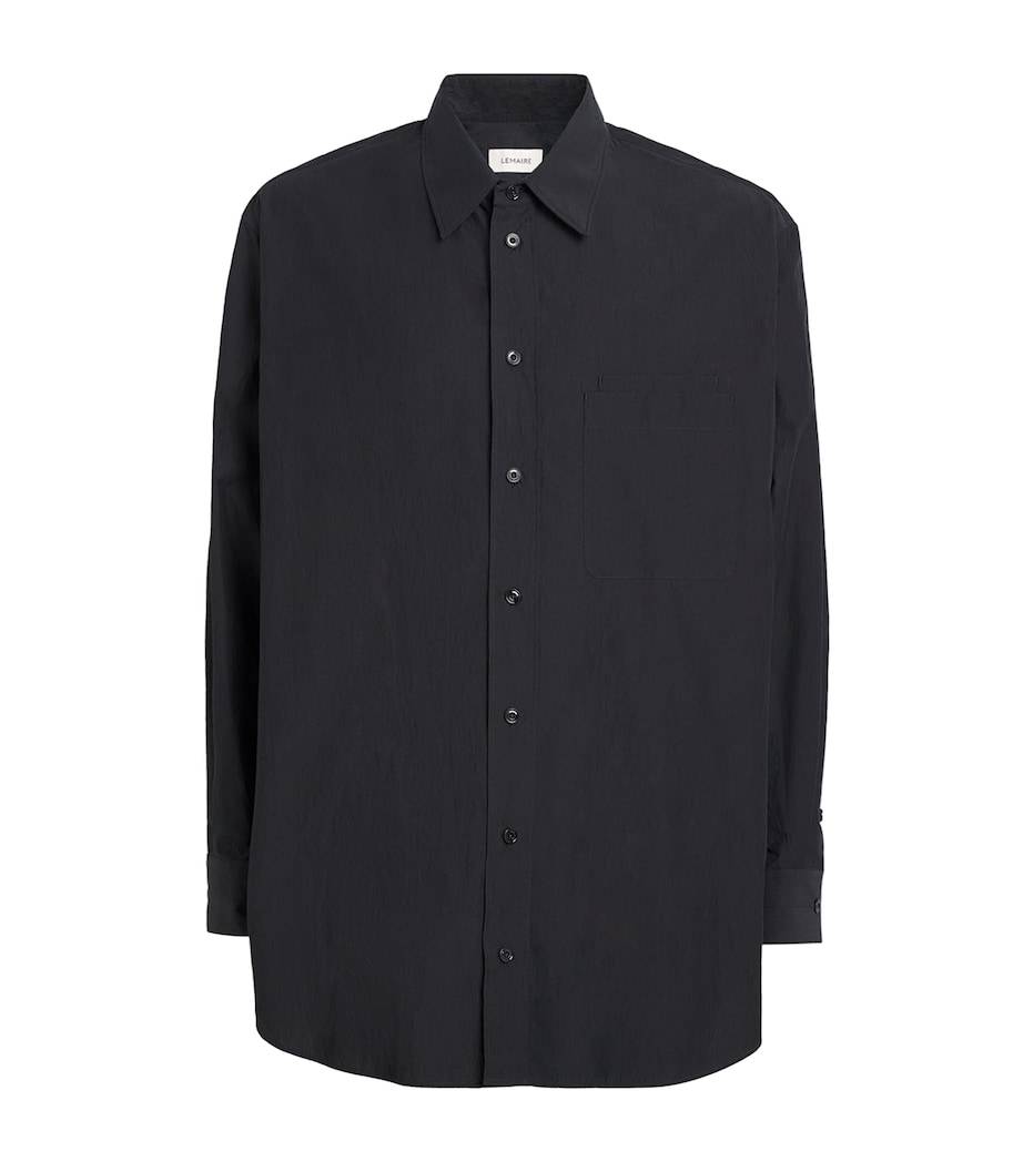 Crepe Cotton Double Pocket Shirt CHARCOAL BK980 Image 1