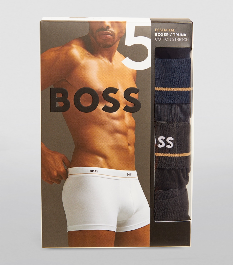 Stretch-Cotton Logo Trunks (Pack of 5) 460/MULTI Image 4