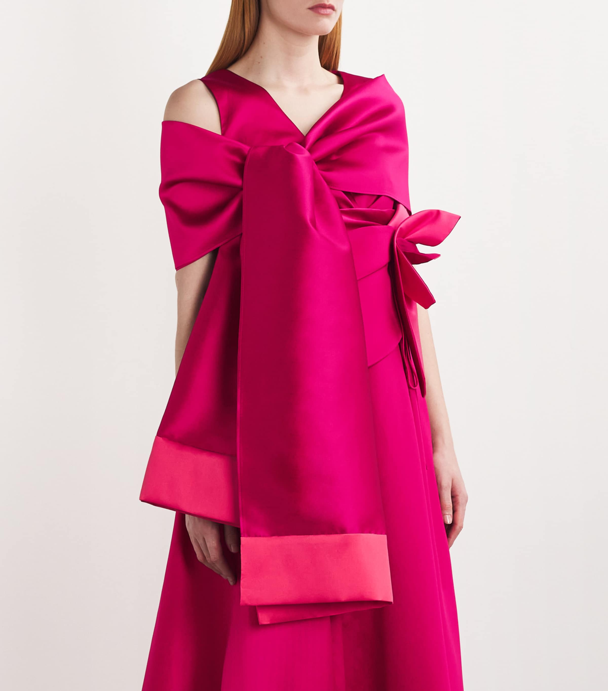 Talbot Runhof Mikado Taffeta Stole Begonia Image 3