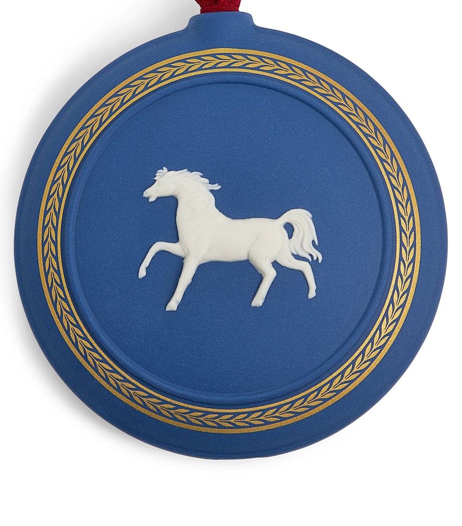 Wedgwood Year of the Horse 2026 Tree Decoration Blue Image 3
