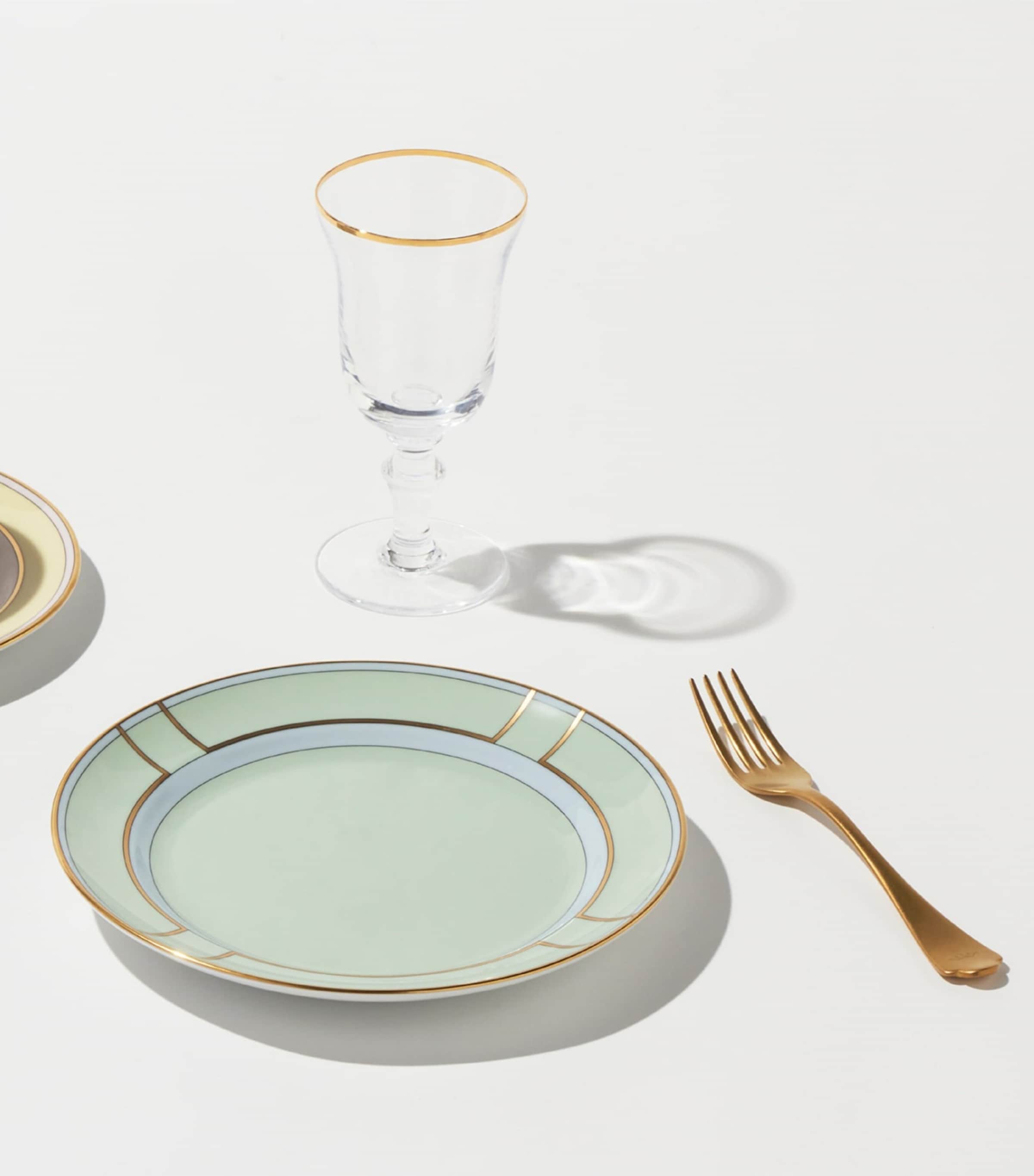 Porcelain Colonna Diva Verde Dessert Plate (20cm) G00134900 Image 2