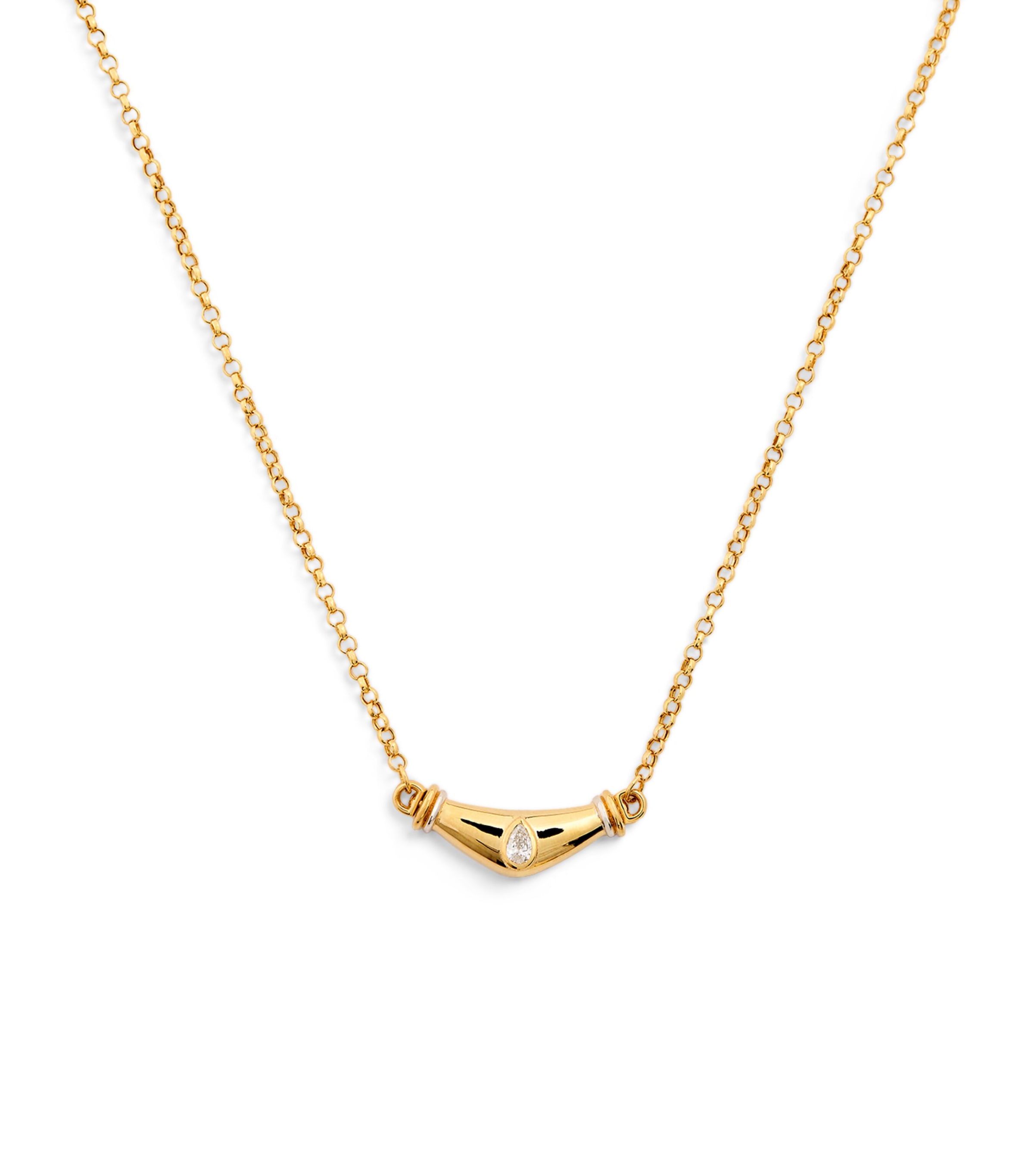 L'atelier Nawbar Yellow Gold And Diamond Karma N*93 Necklace In Gold