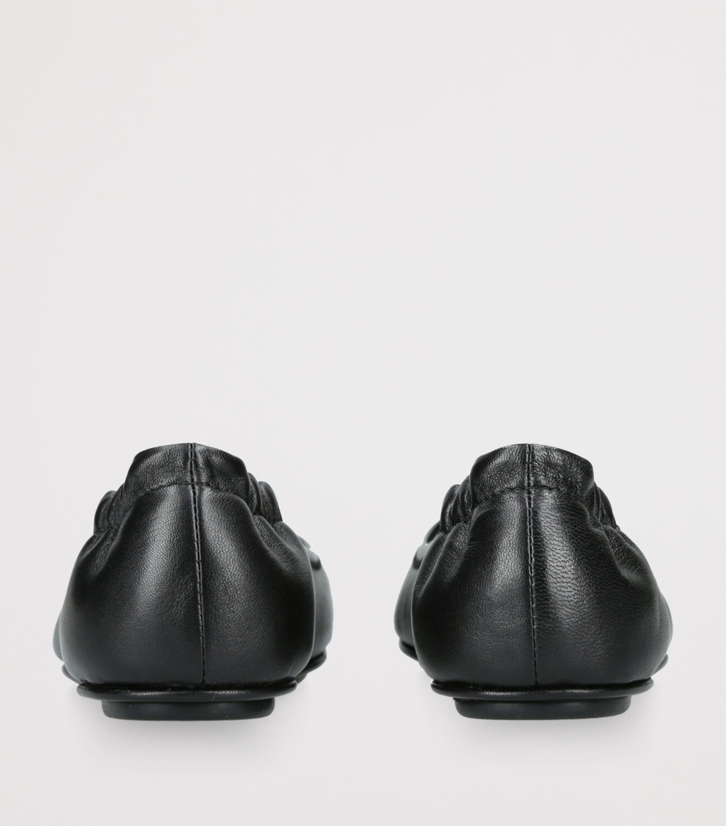 トリーバーチMinnie Travel Ballet ブラック 24センチ Tory Burch Black Leather Minnie Travel Ballet Flats | Harrods US