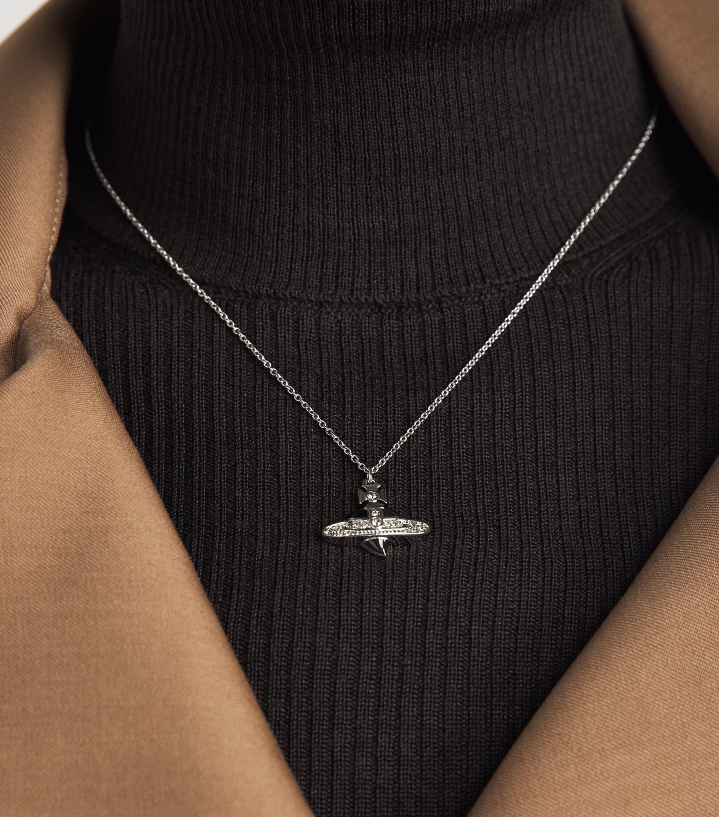 Vivienne Westwood New Diamante Heart Necklace Dmd Crst Image 2