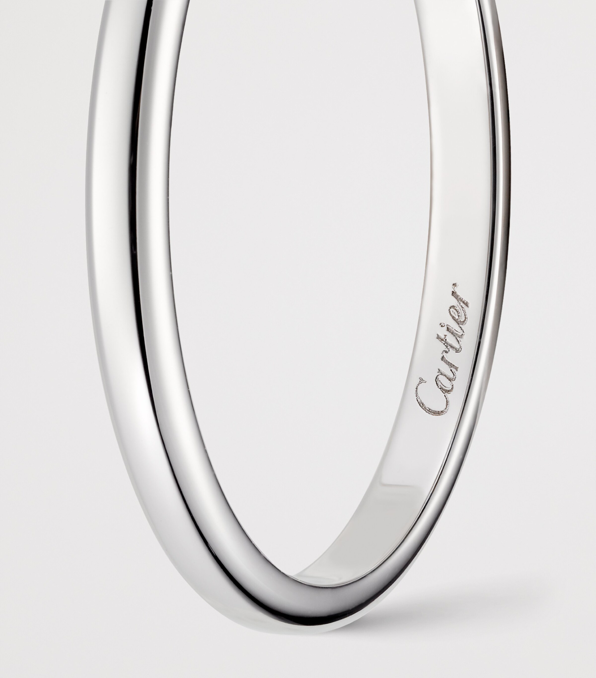 Cartier Platinum and Diamond C de Cartier Wedding Band (3mm) Image 6