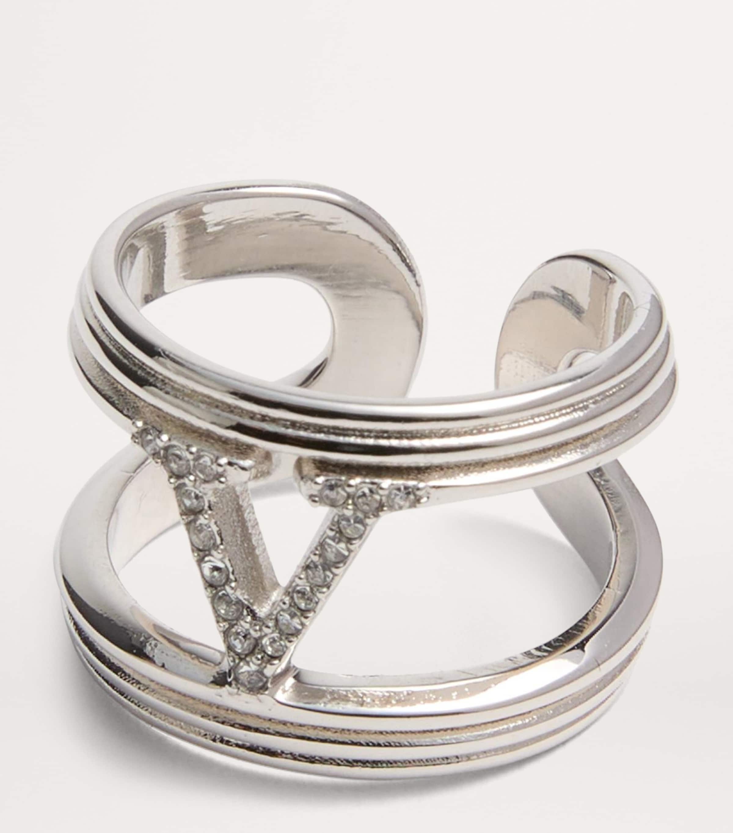 Embellished VLogo Ring UWD Image 3