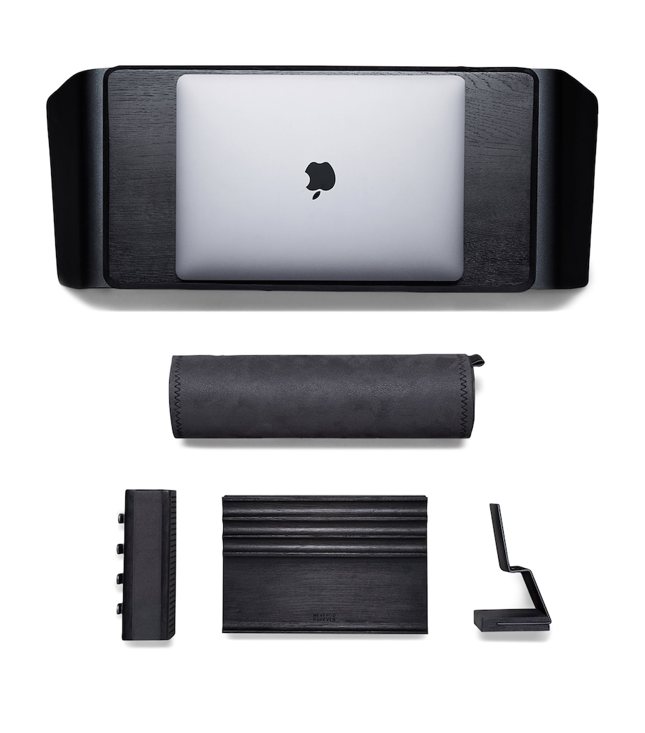 Config 01 Desk Organiser Set BLACK OAK Image 1