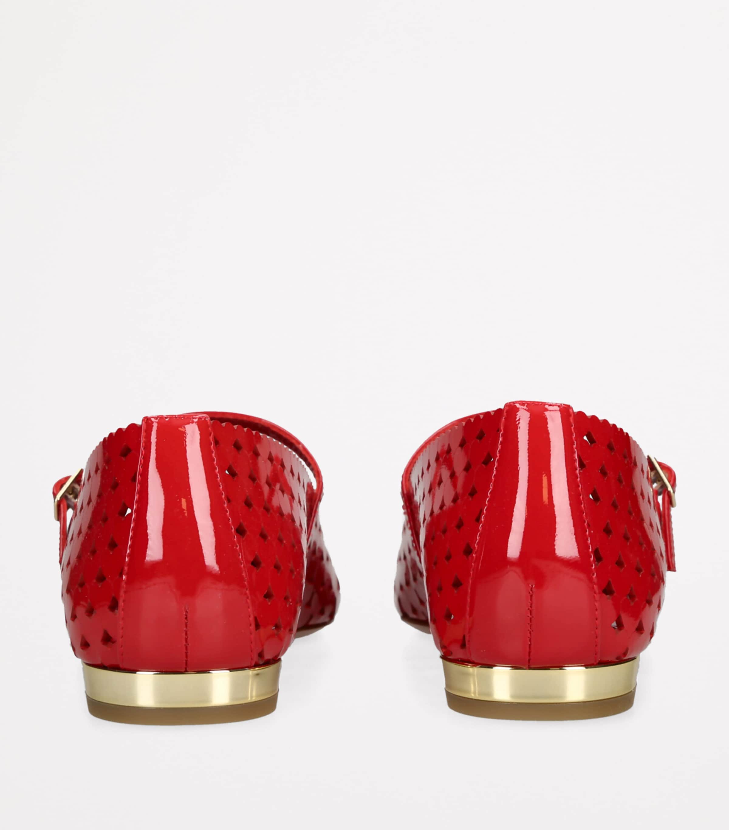Aquazzura Patent Amourose Ballet Flats Red Image 2