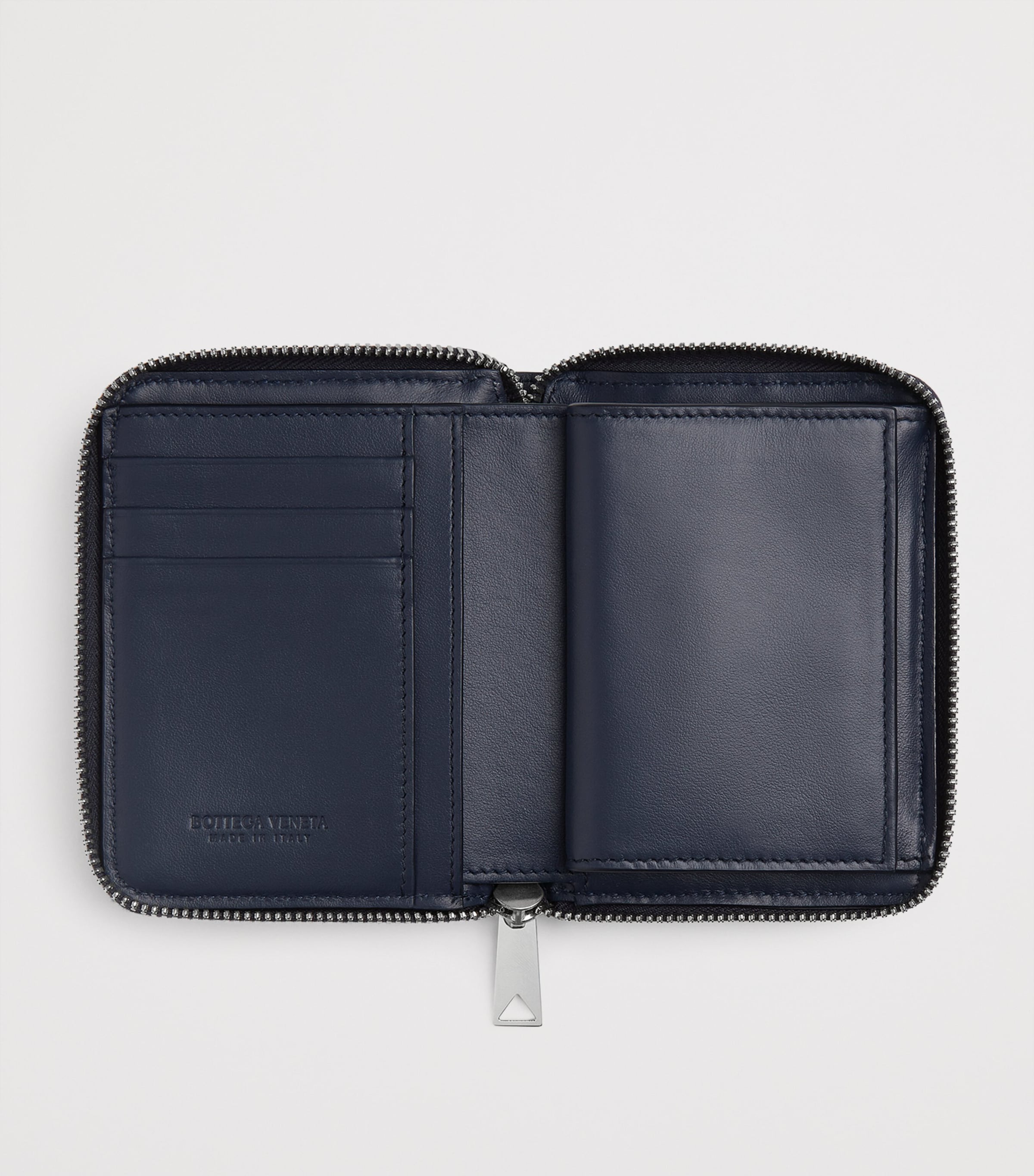 Bottega Veneta Leather Intrecciato Zip-Around Wallet Image 2
