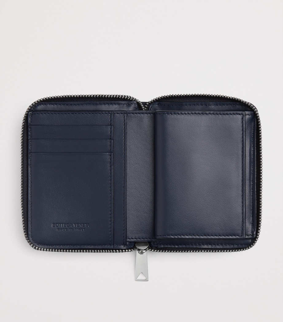 Bottega Veneta Leather Intrecciato Zip-Around Wallet Image 2