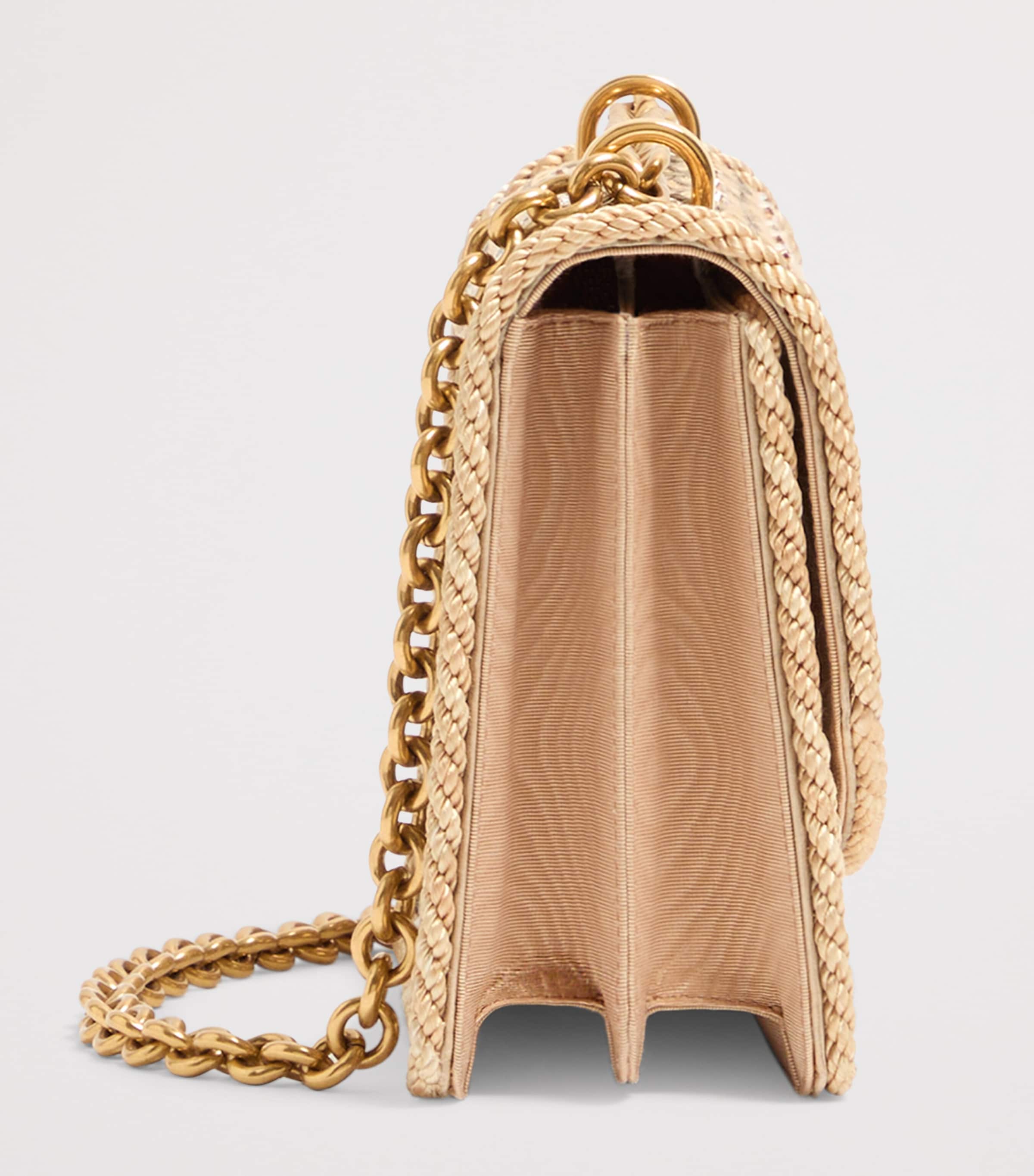 Valentino Garavani Embellished Vain Shoulder Bag Image 3