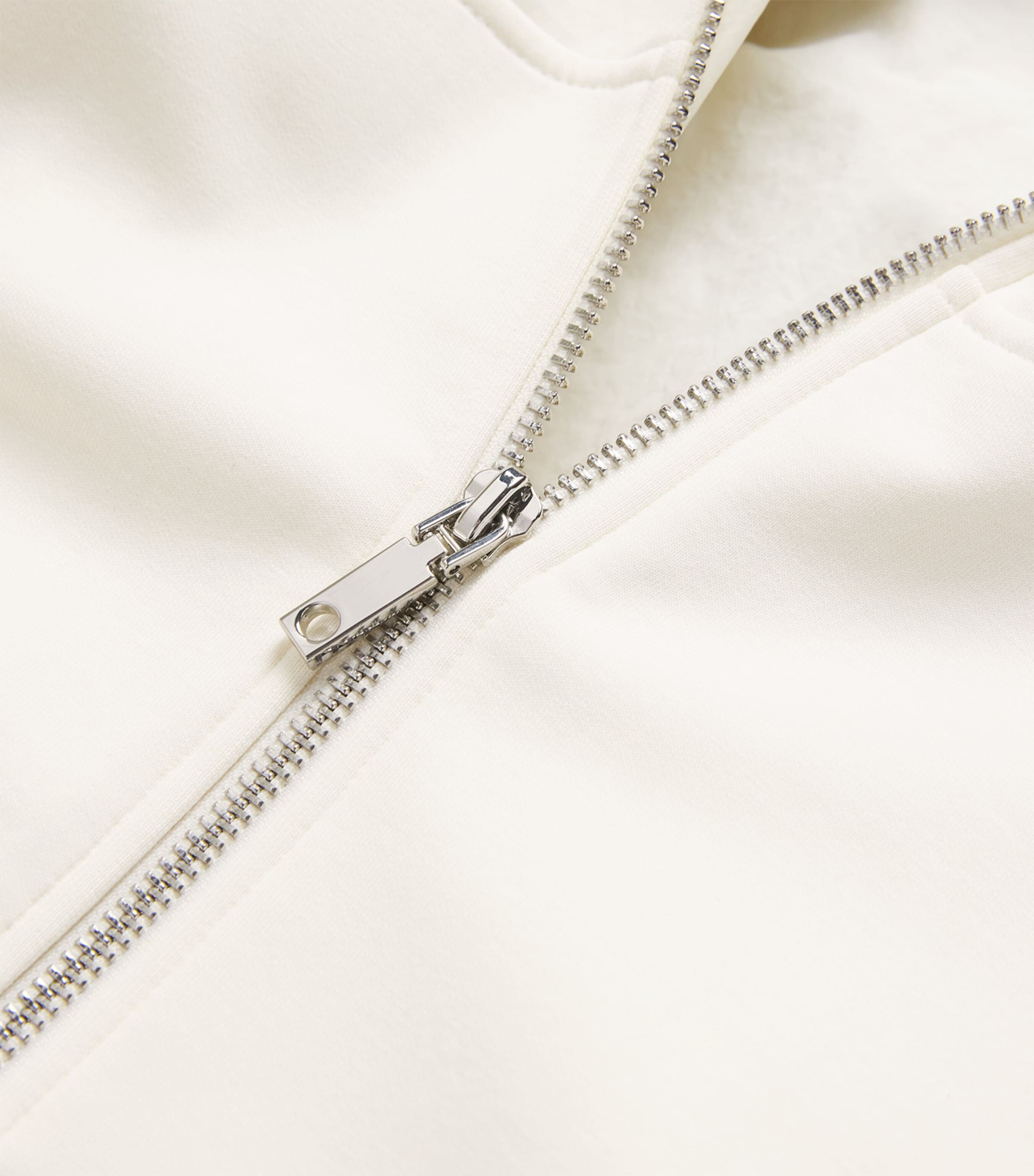 Cotton-Blend Jersey Hoodie WHITE Image 5