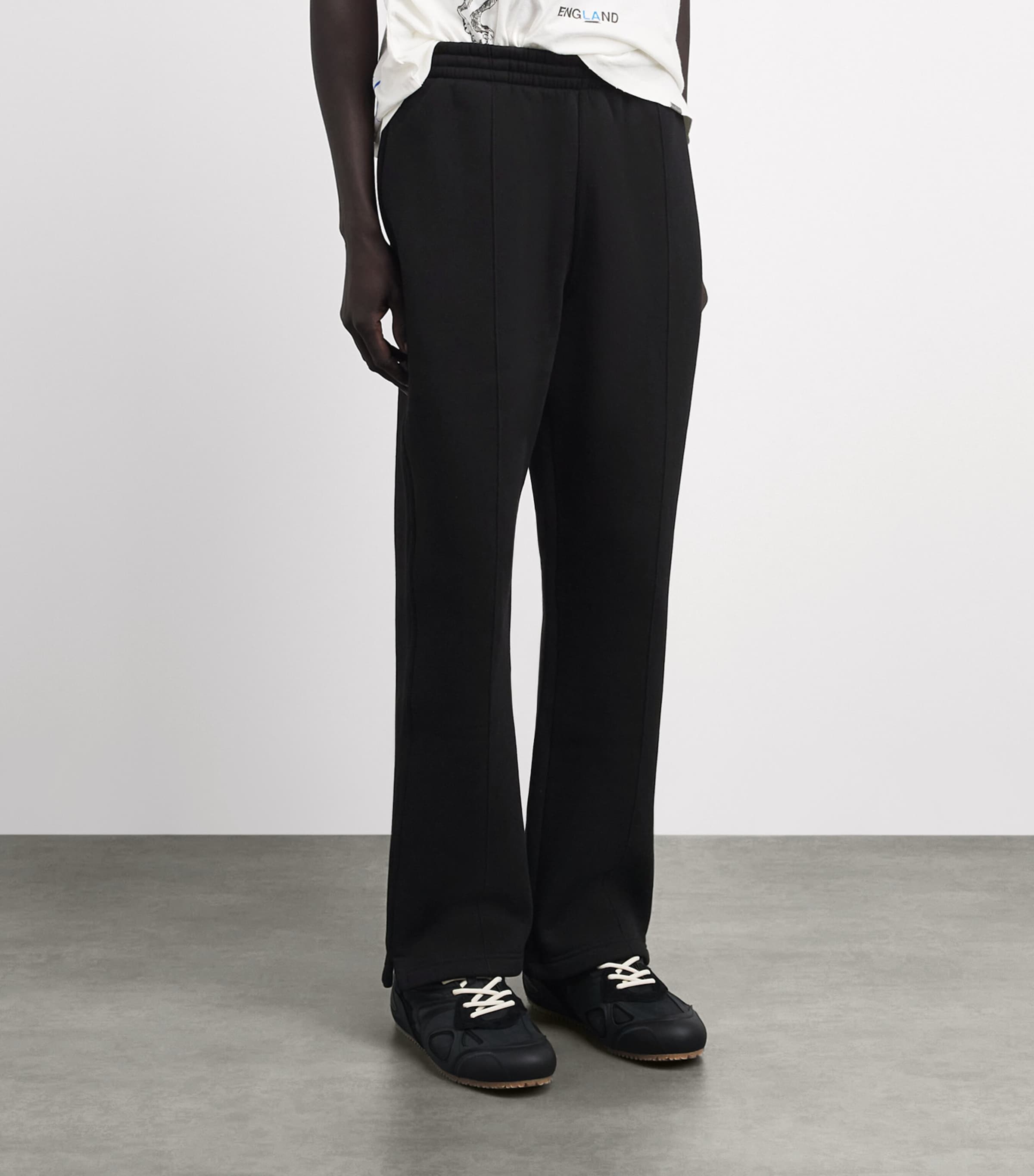 Represent Mens Cotton Initial Sweatpants Black Image 4