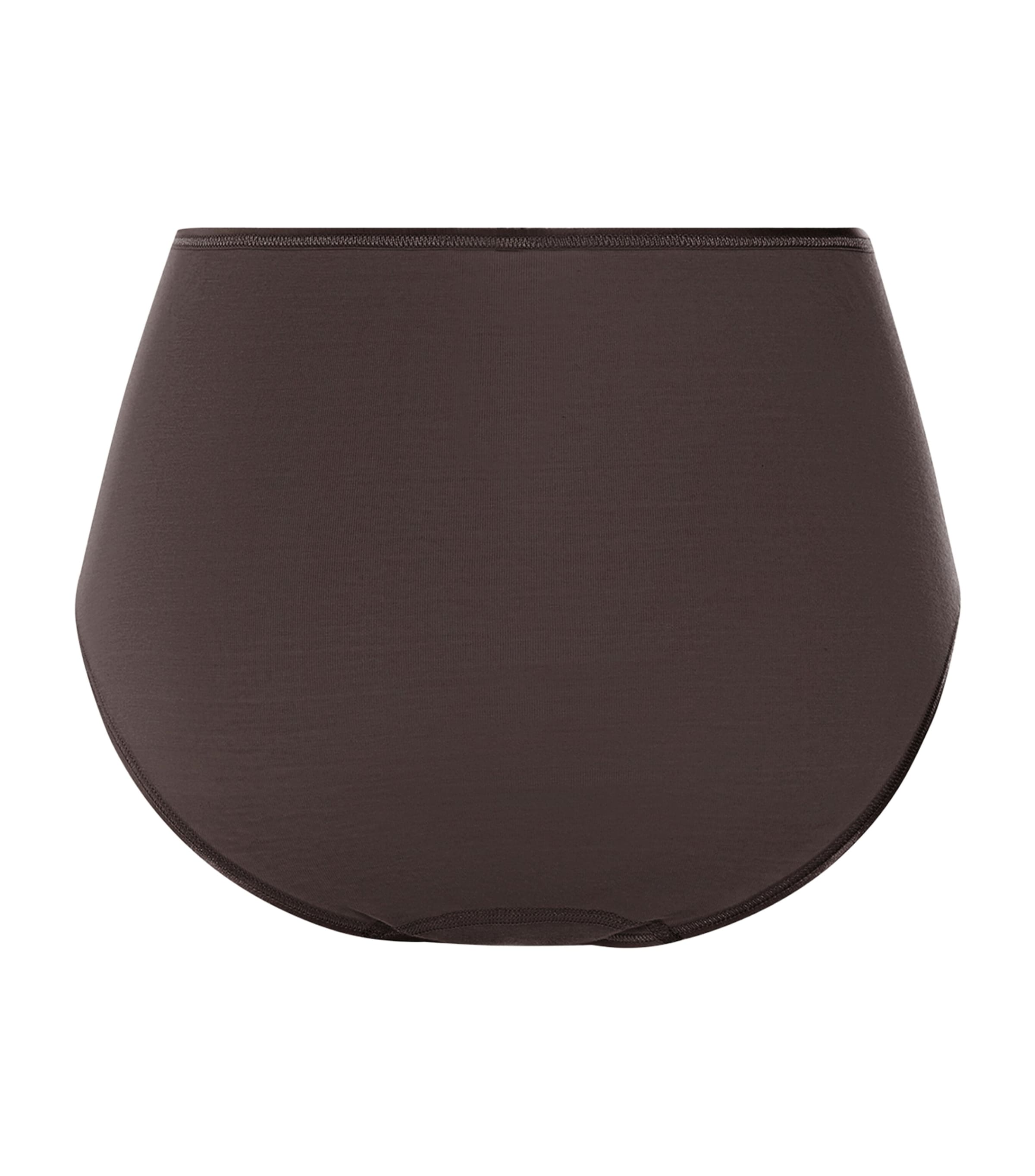 Hanro Womens Cotton Maxi Briefs Dark Mocha Image 3