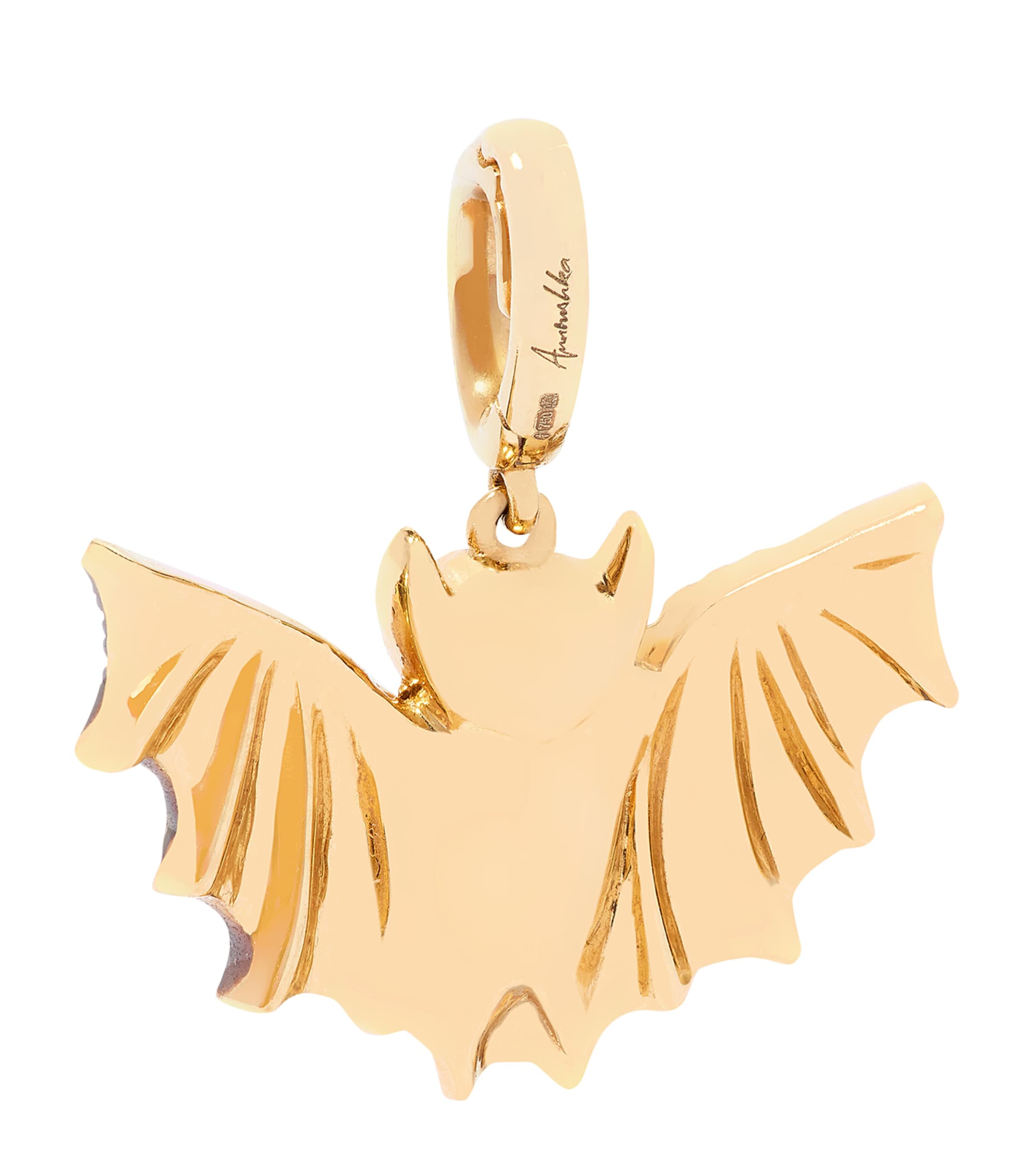 Yellow Gold, Diamond and Ruby Mythology Bat Charm YELLOW GOLD Image 3
