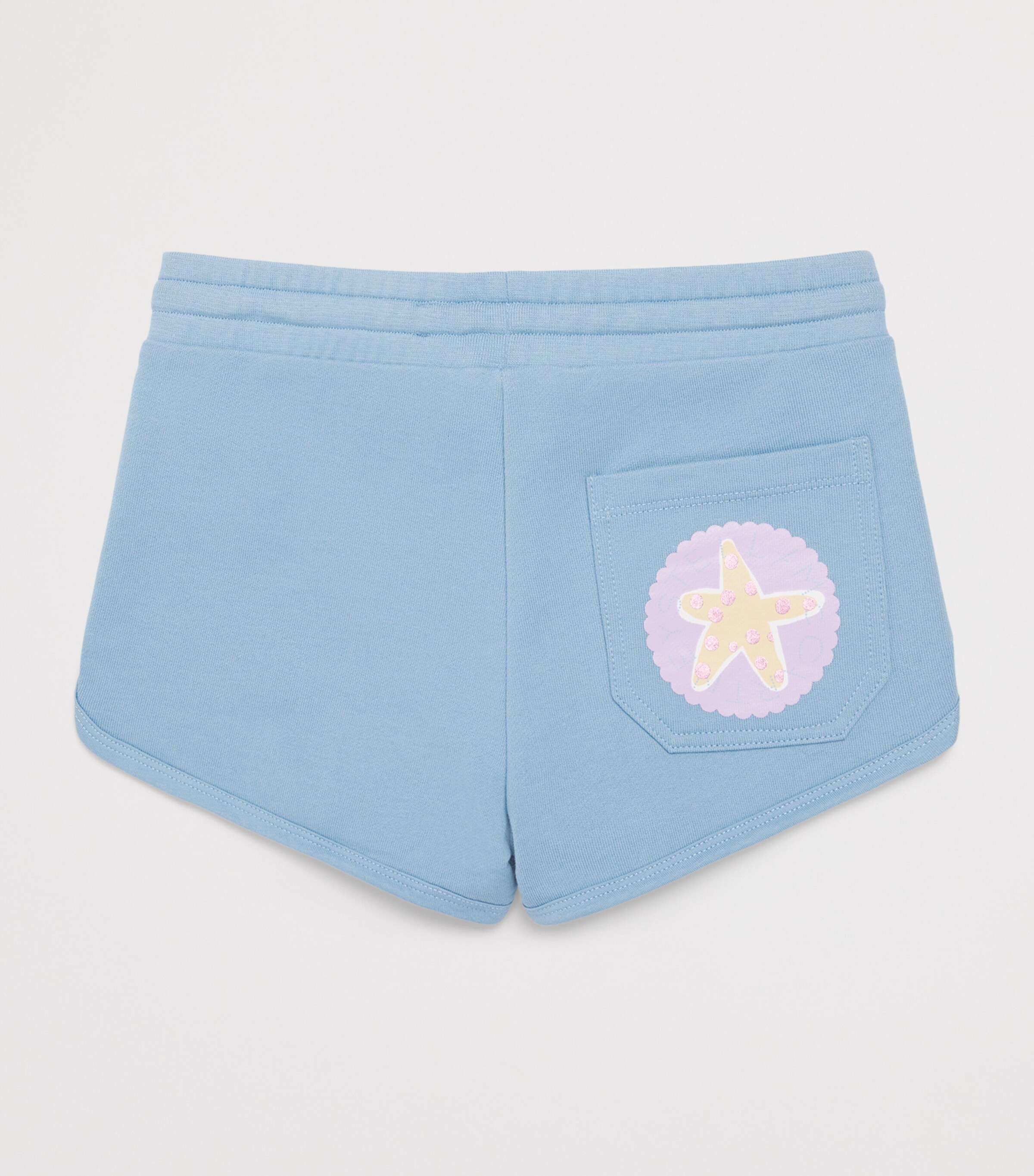 Stella McCartney Kids Organic Cotton Sweat Shorts (3-14+ Years) Blue Image 2