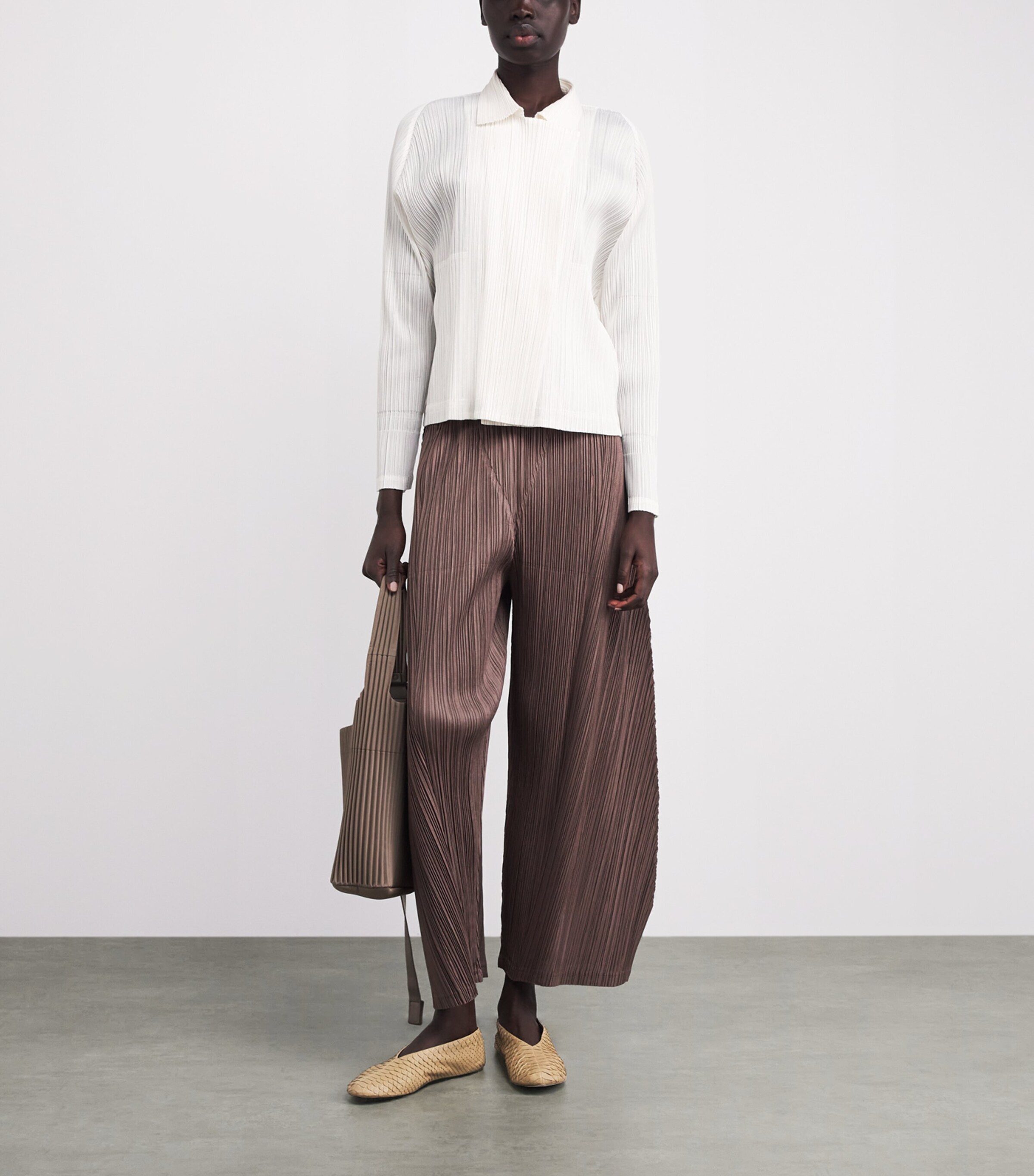 Pleats Please Issey Miyake Womens February Monthly Colours Jacket White Image 2