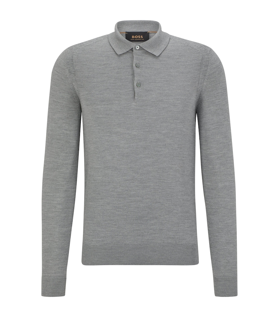 Wool-Cashmere-Silk Polo Shirt 041 Image 1