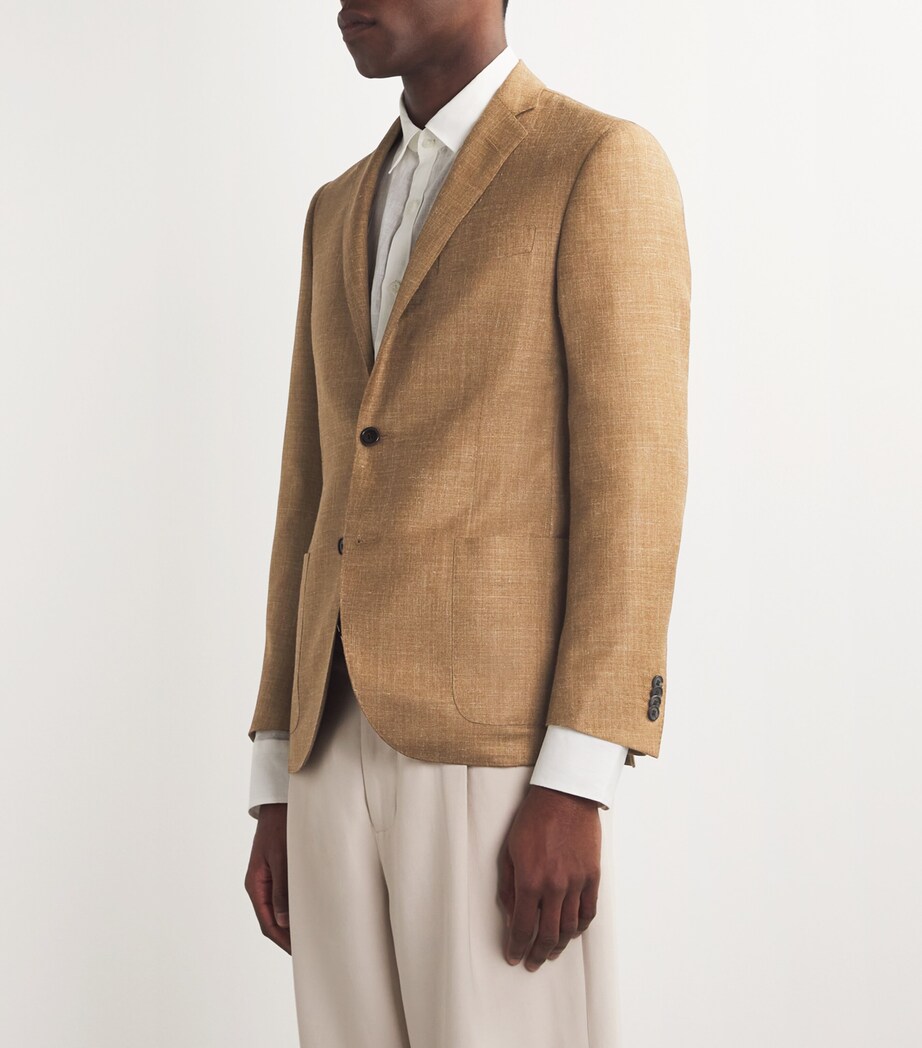 Virgin Wool-Blend Blazer 032 BURNED LAND BRWN Image 3