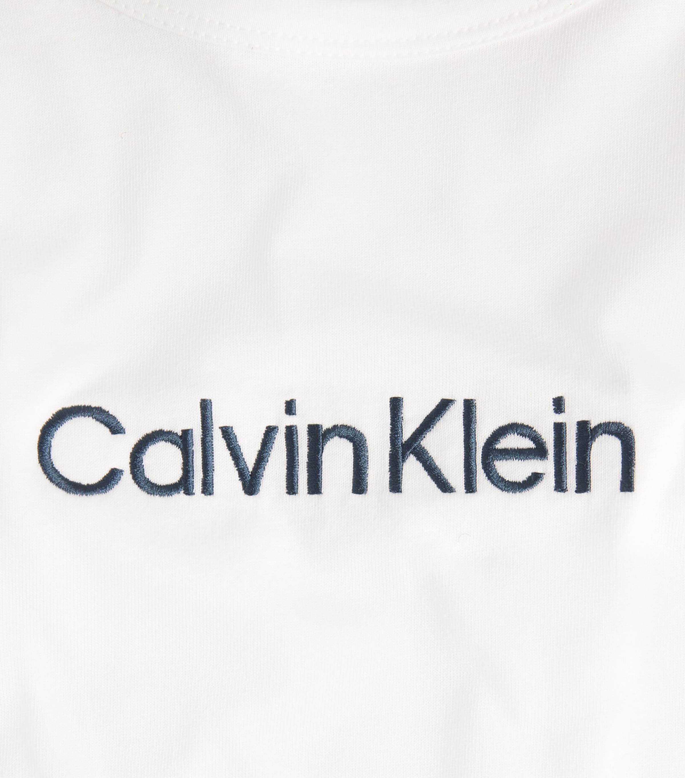 Calvin Klein Mens Cotton Logo Pyjama Top White Image 6