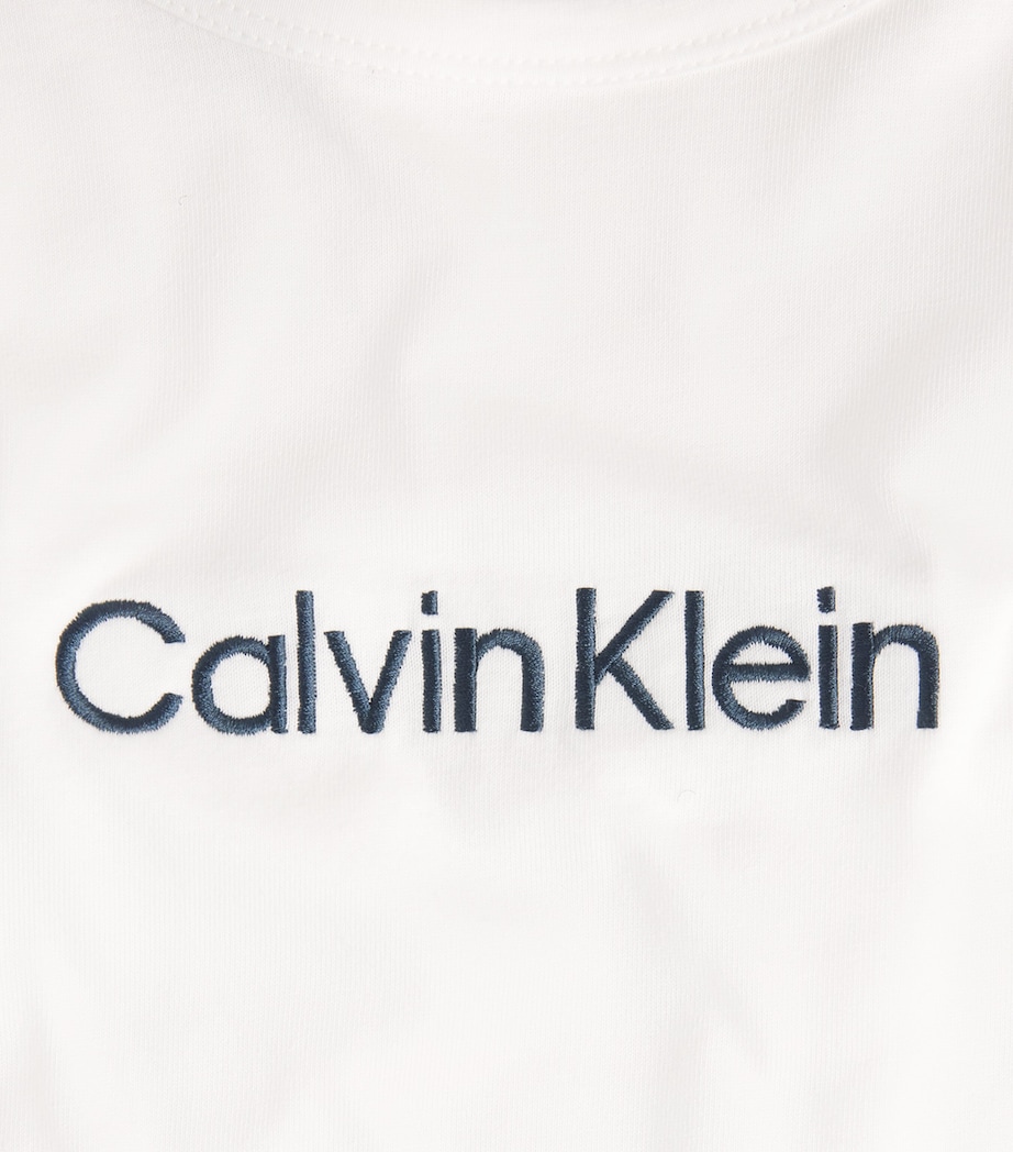 Calvin Klein Mens Cotton Logo Pyjama Top White Image 6