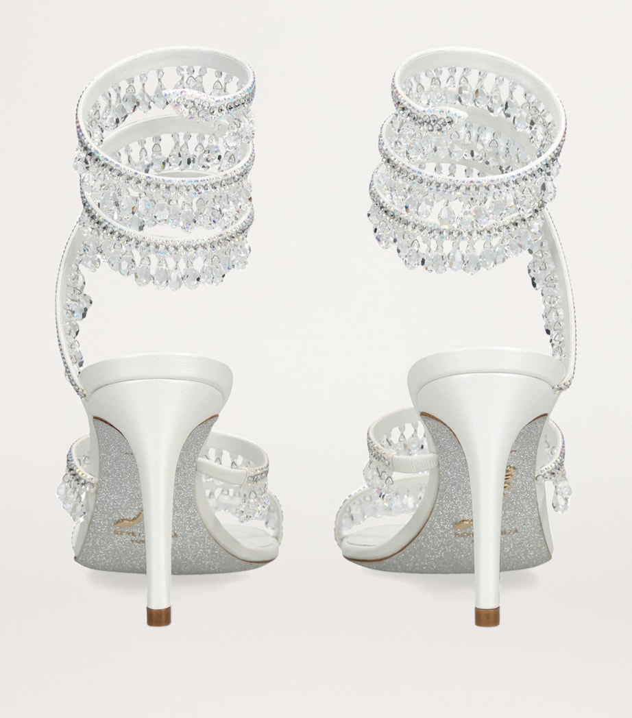 Satin Chandelier Sandals 80 WHITE Image 2