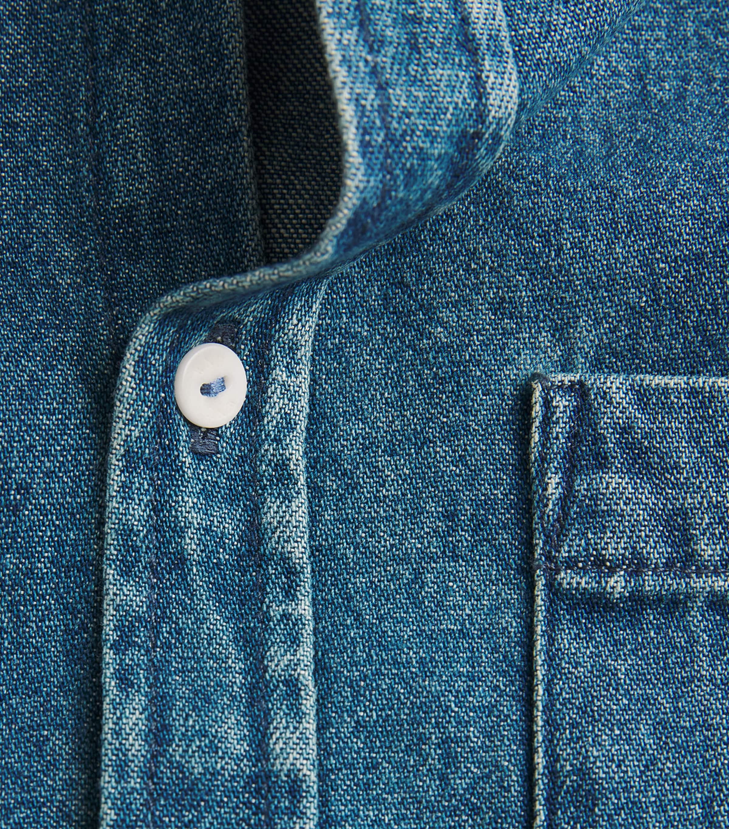 Denim Classic Shirt BLUE Image 5
