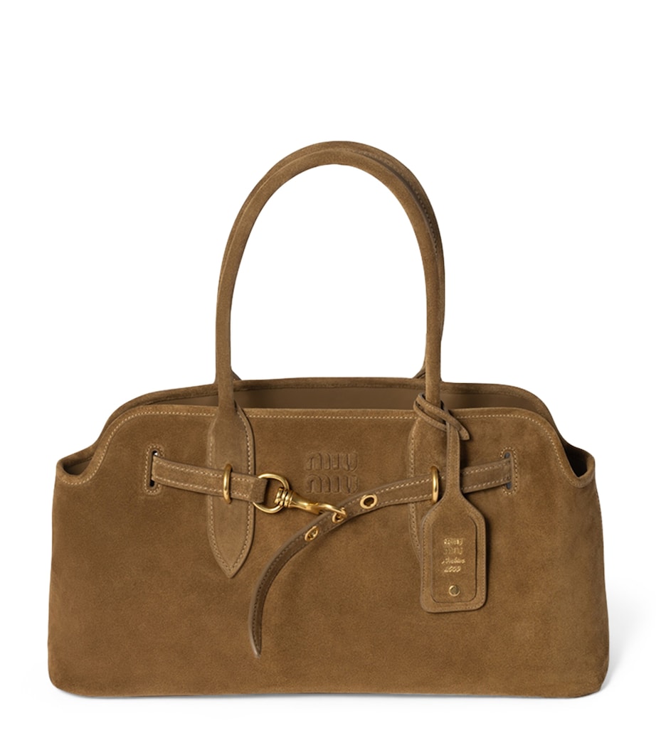 Suede Aventure Top-Handle Bag F0393 Image 1